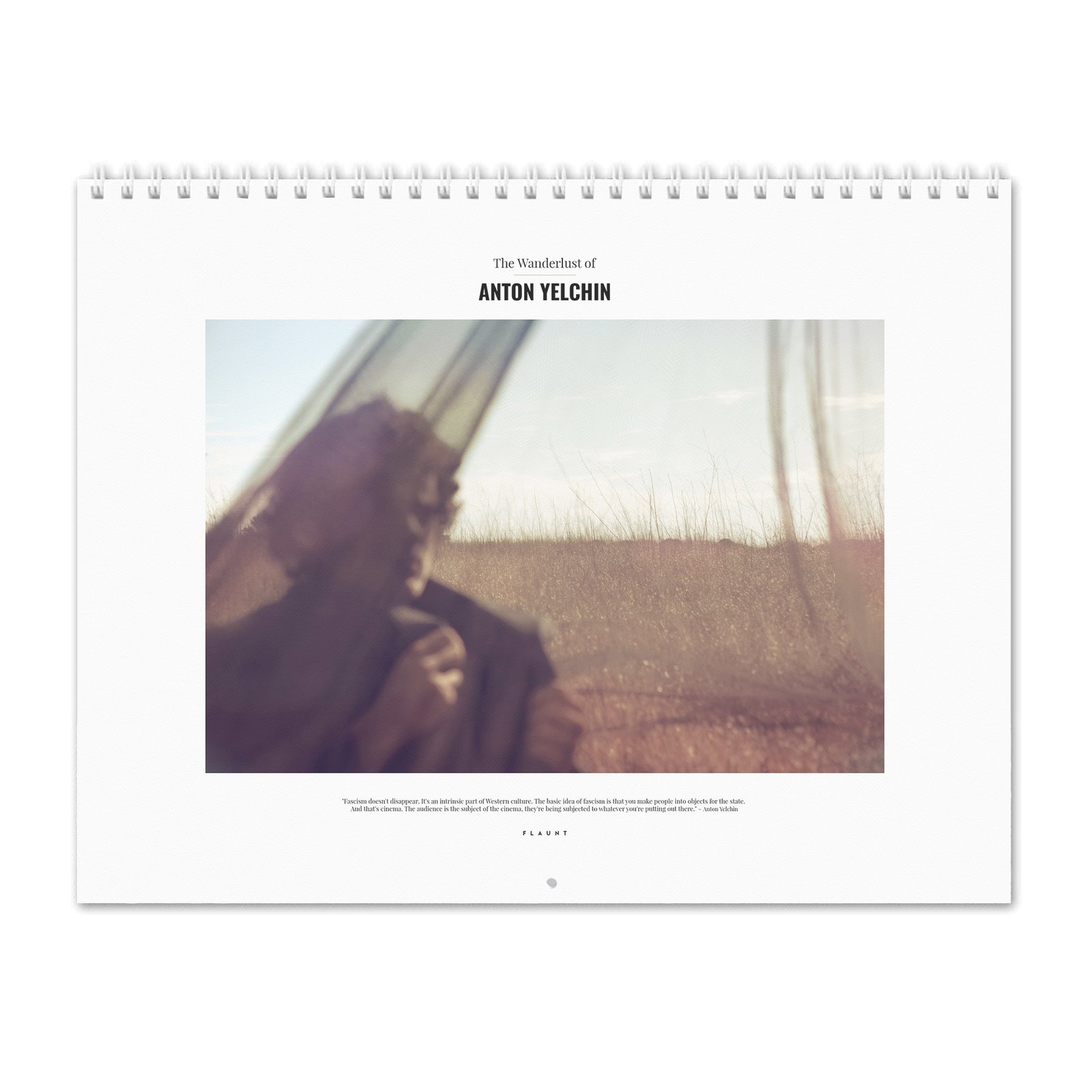 00 Anton Yelchin - Flaunt 2027 Wall Calendar