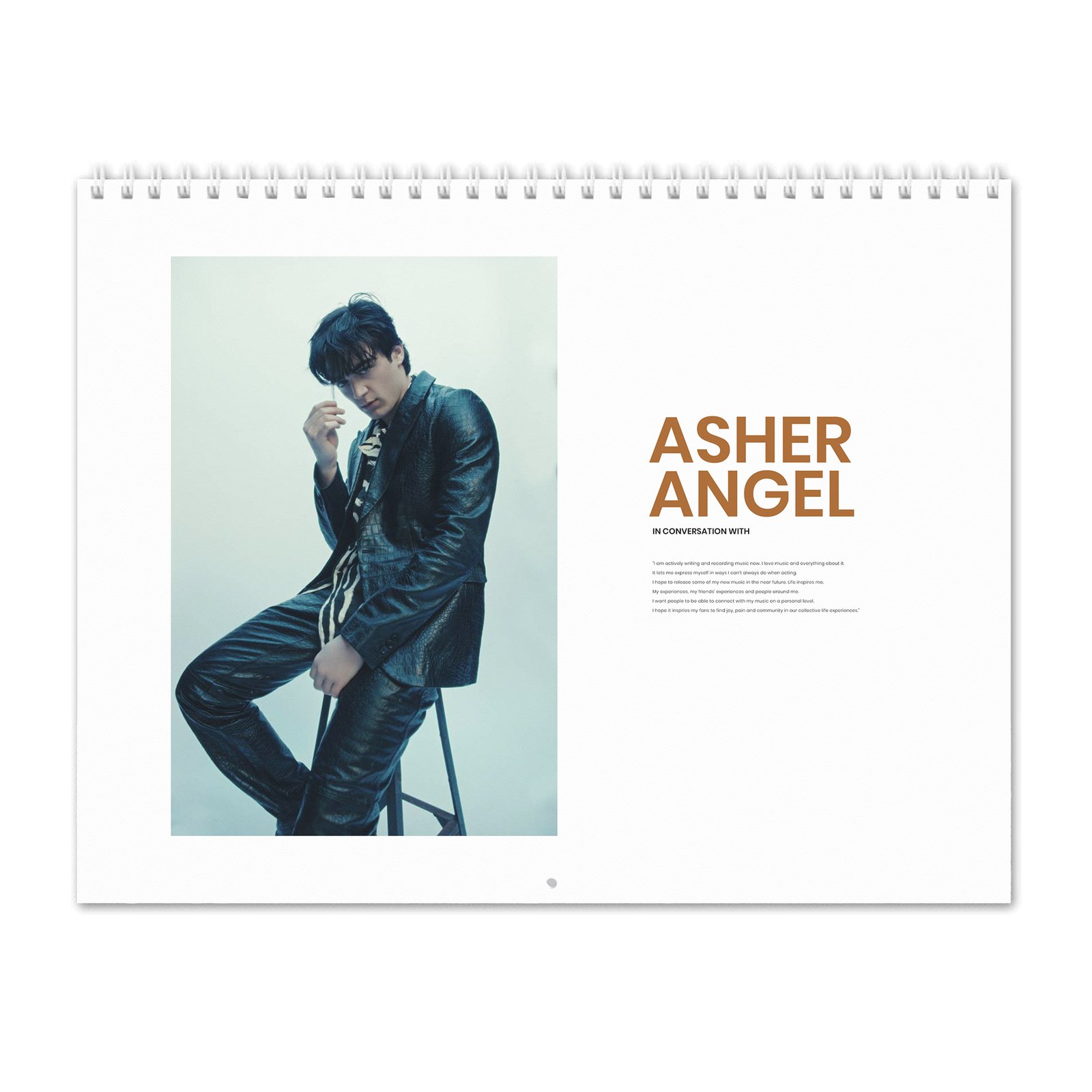 00 Asher Angel - In Conversation 2027 Wall Calendar