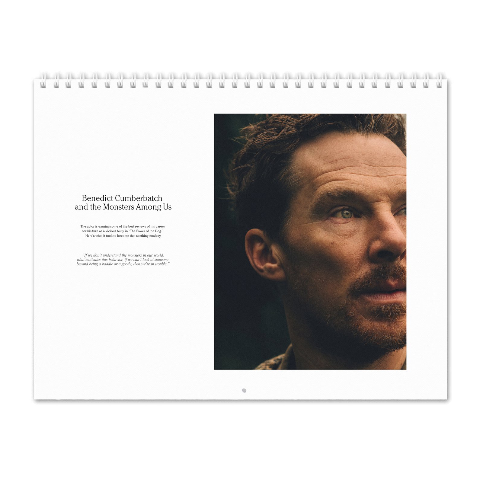 00 Benedict Cumberbatch - Monsters Among Us 2027 Wall Calendar