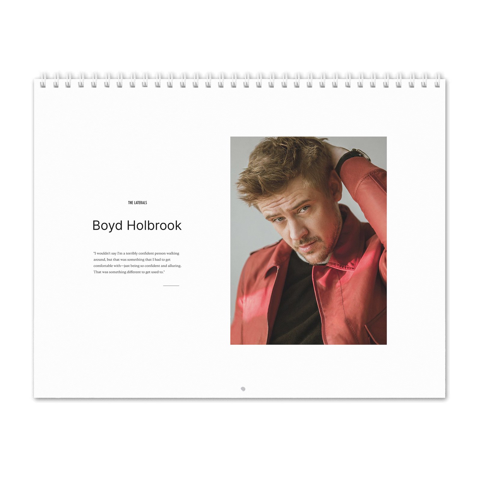00 Boyd Holbrook - Laterals 2027 Wall Calendar