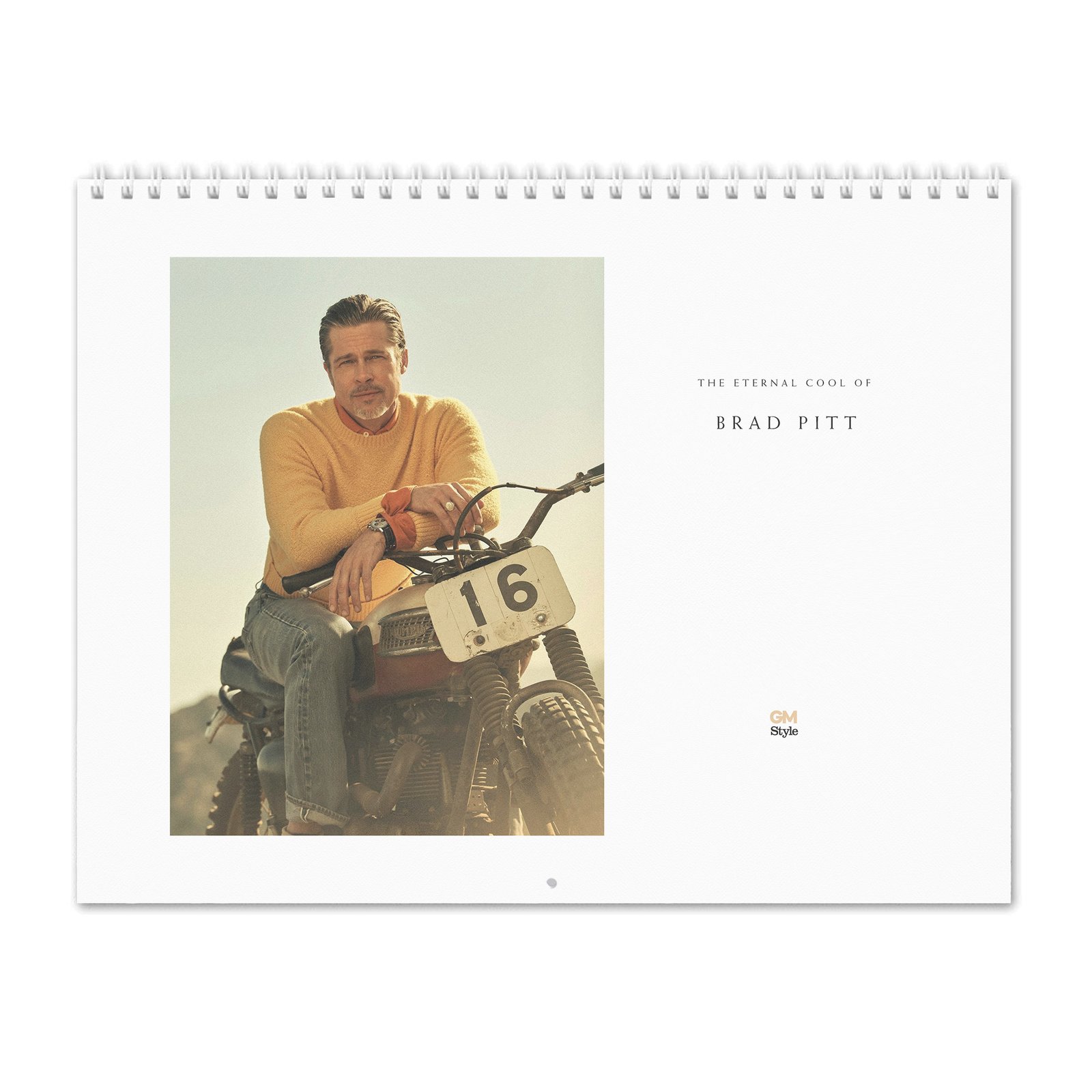 00 Brad Pitt - The Eternal Cool 2027 Wall Calendar