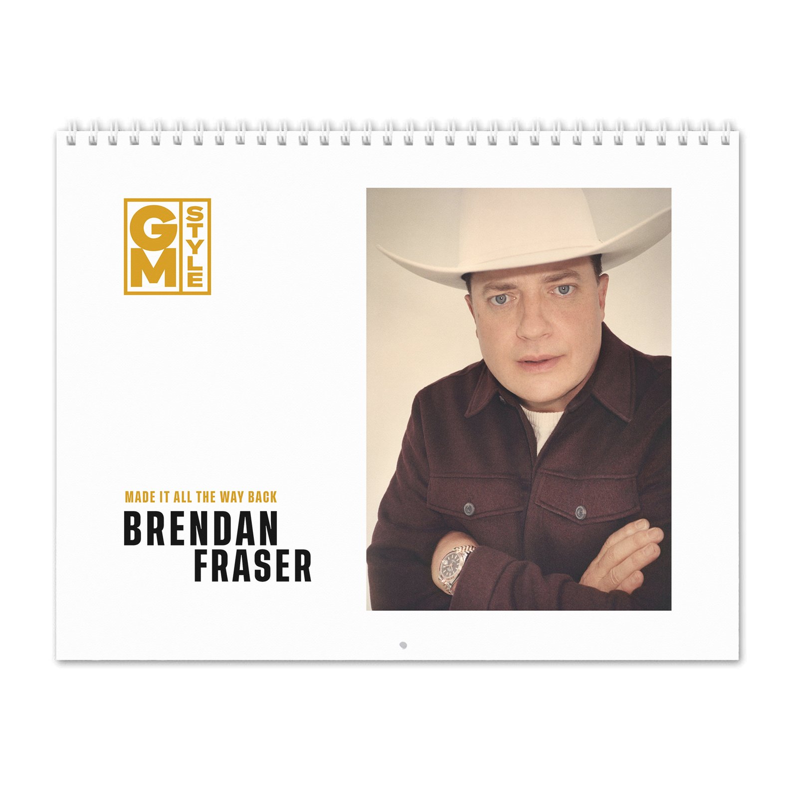 00 Brendan Fraser - Made It All The Way Back 2027 Wall Calendar