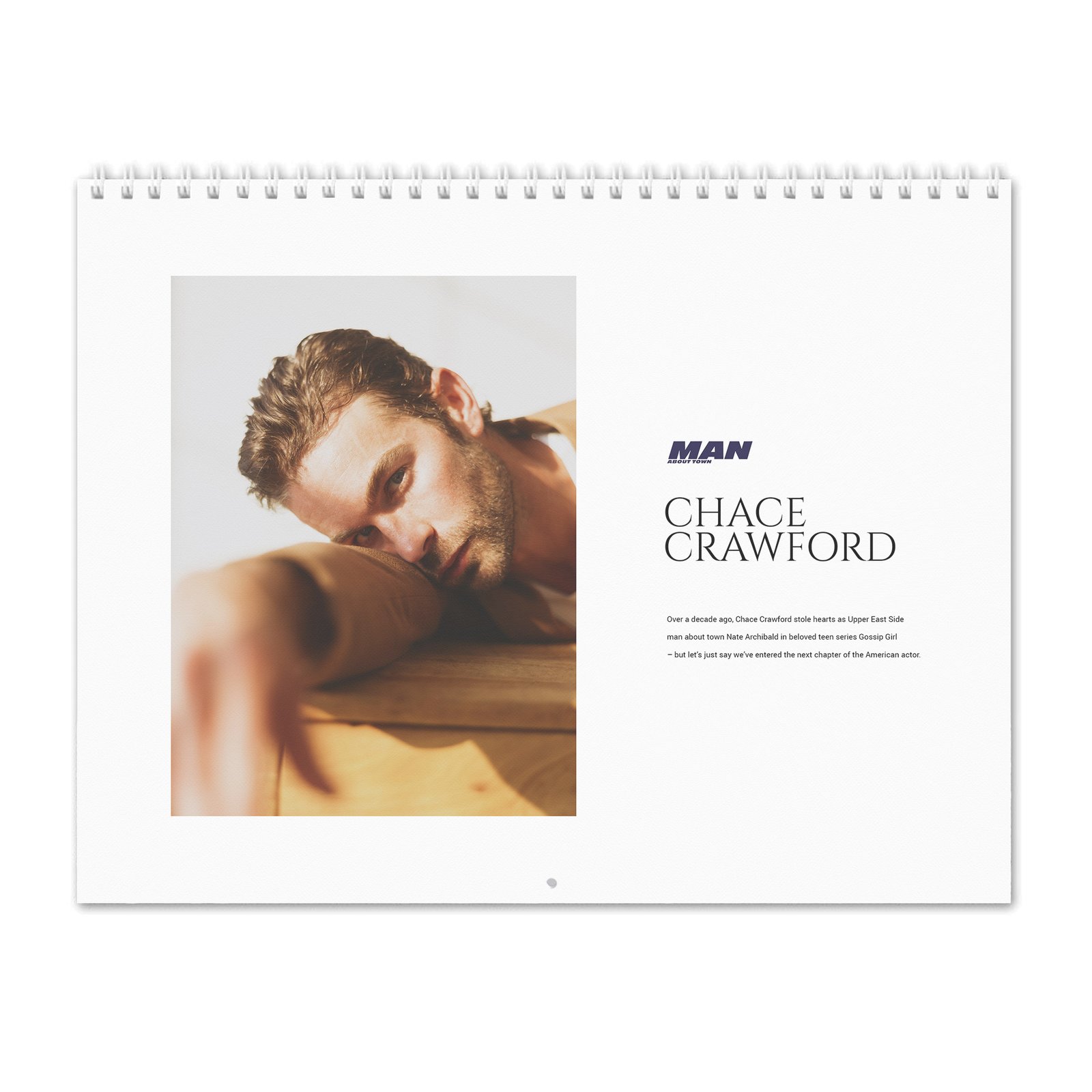 Chace Crawford - Man About Town 2027 Wall Calendar