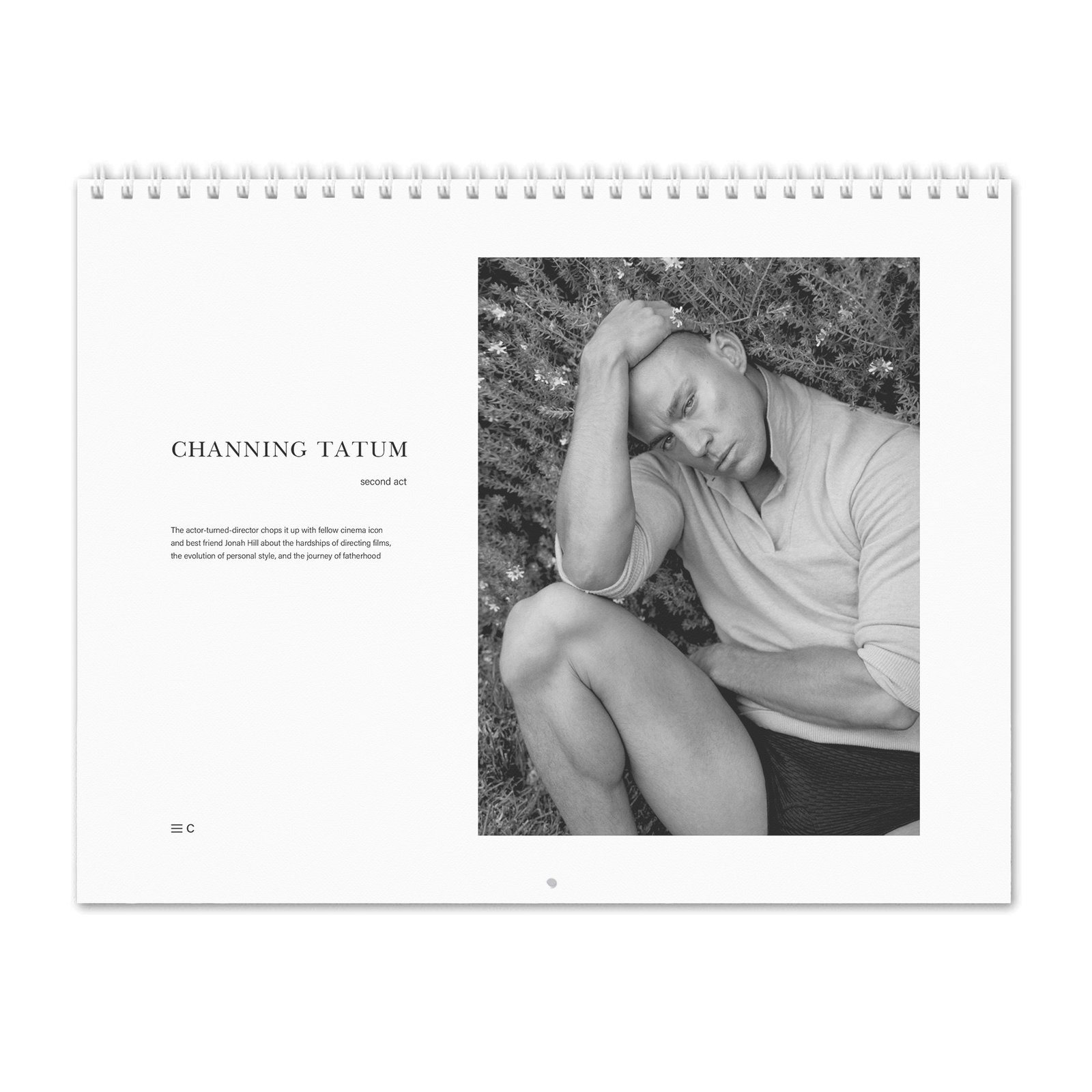 00 Channing Tatum - Second Act 2027 Wall Calendar