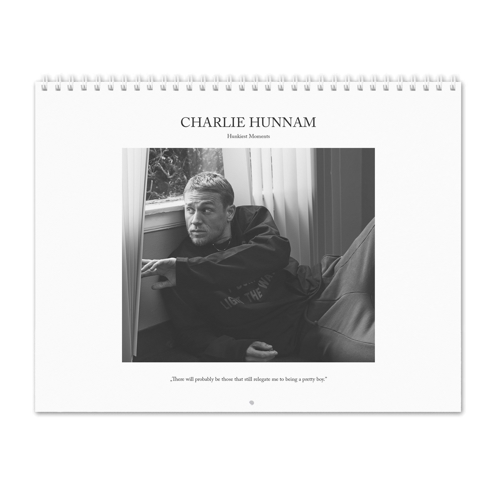 00 Charlie Hunnam - Hunkiest Moments 2027 Wall Calendar