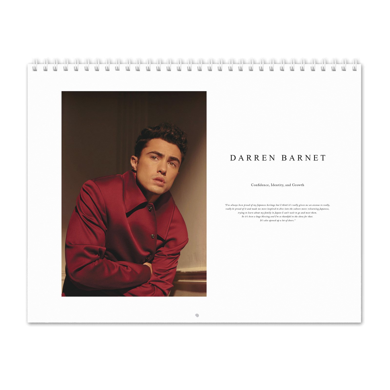 Darren Barnet - Confidence, Identity, and Growth 2027 Wall Calendar