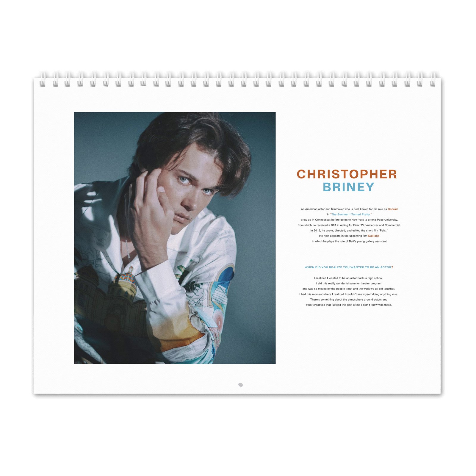 Christopher Briney - New Star 2027 Wall Calendar