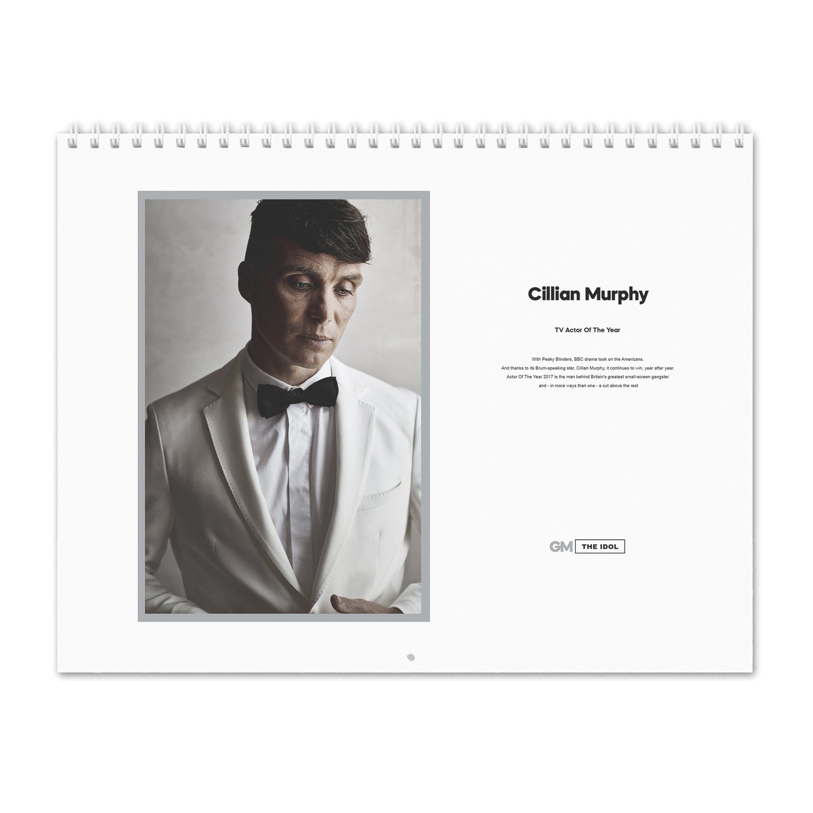 00 Cillian Murphy - Actor Of The Year 2027 Wall Calendar