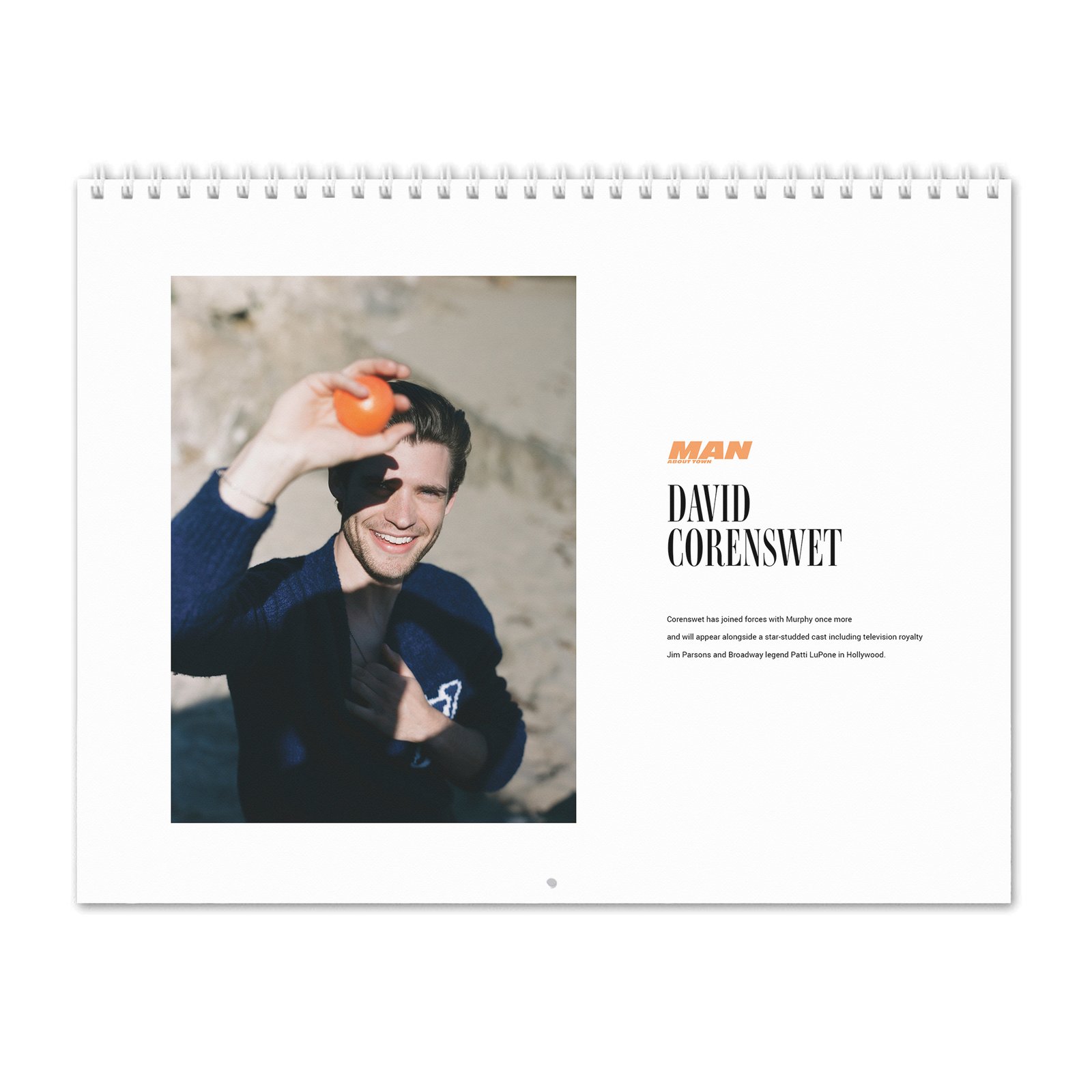 00 David Corenswet - Man About Town 2027 Wall Calendar