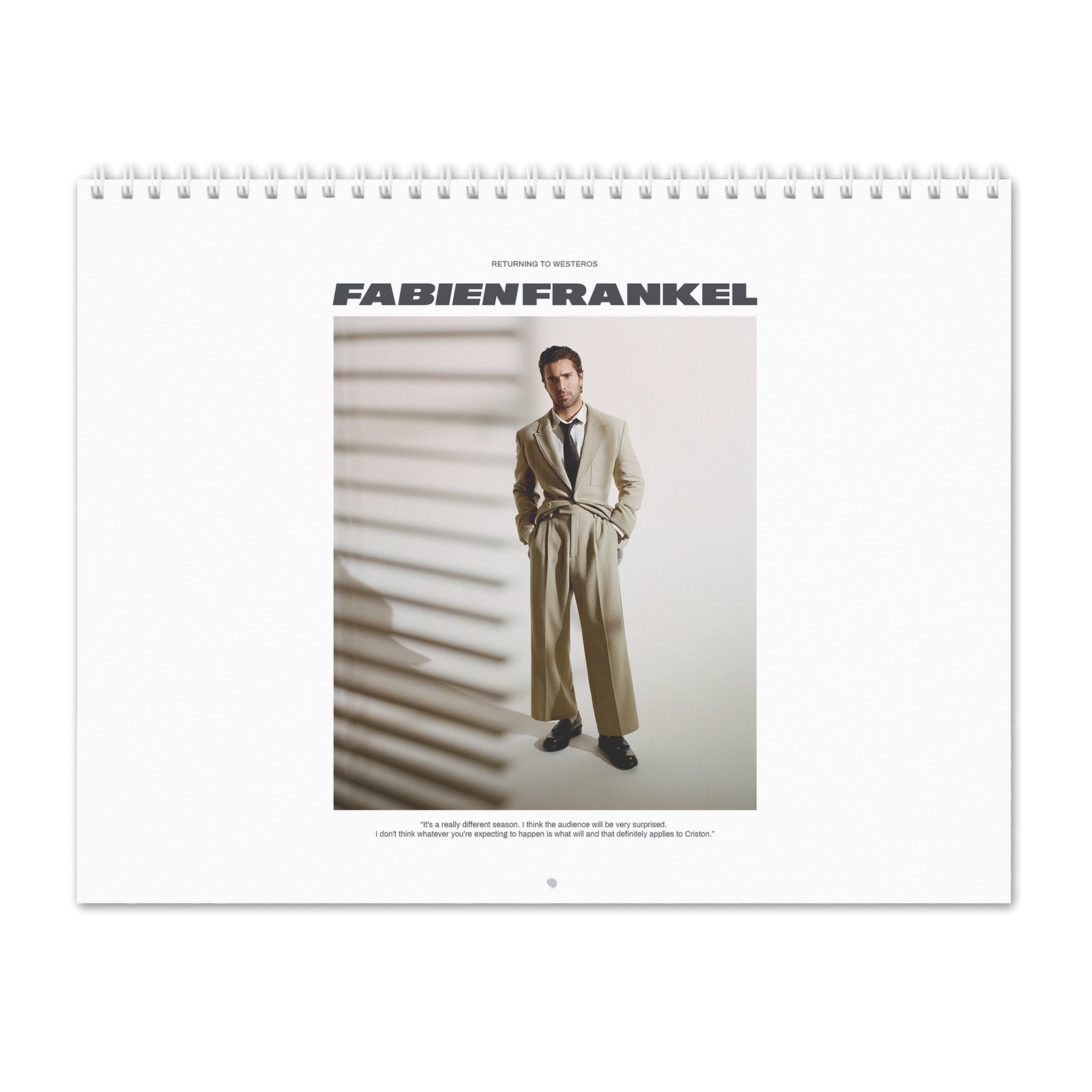 00 Fabien Frankel - Returning To Westeros 2027 Wall Calendar