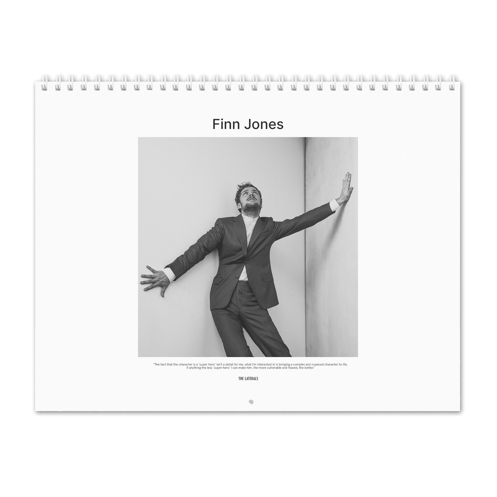 00 Finn Jones - Laterals 2027 Wall Calendar