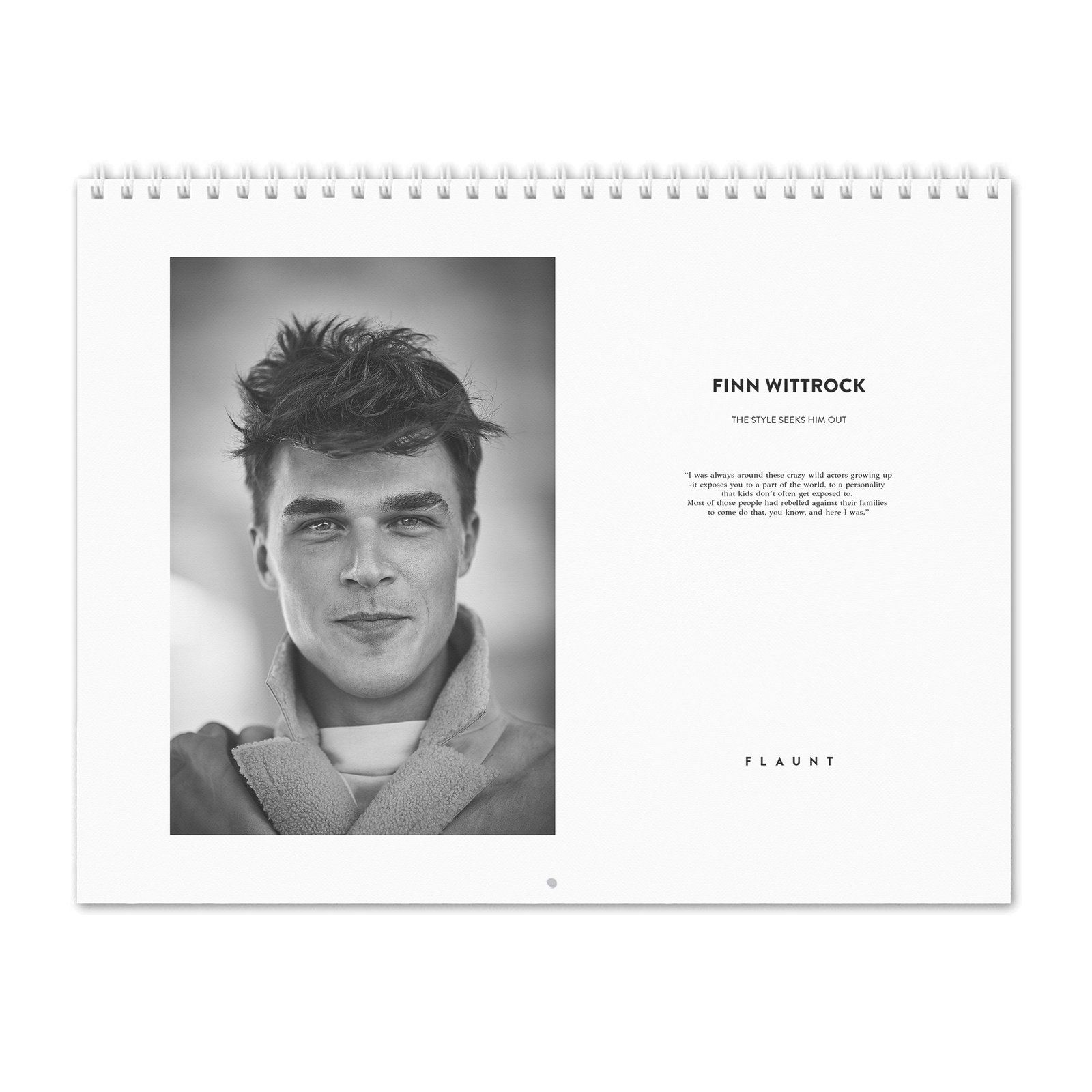 Finn Wittrock - Flaunt 2027 Wall Calendar