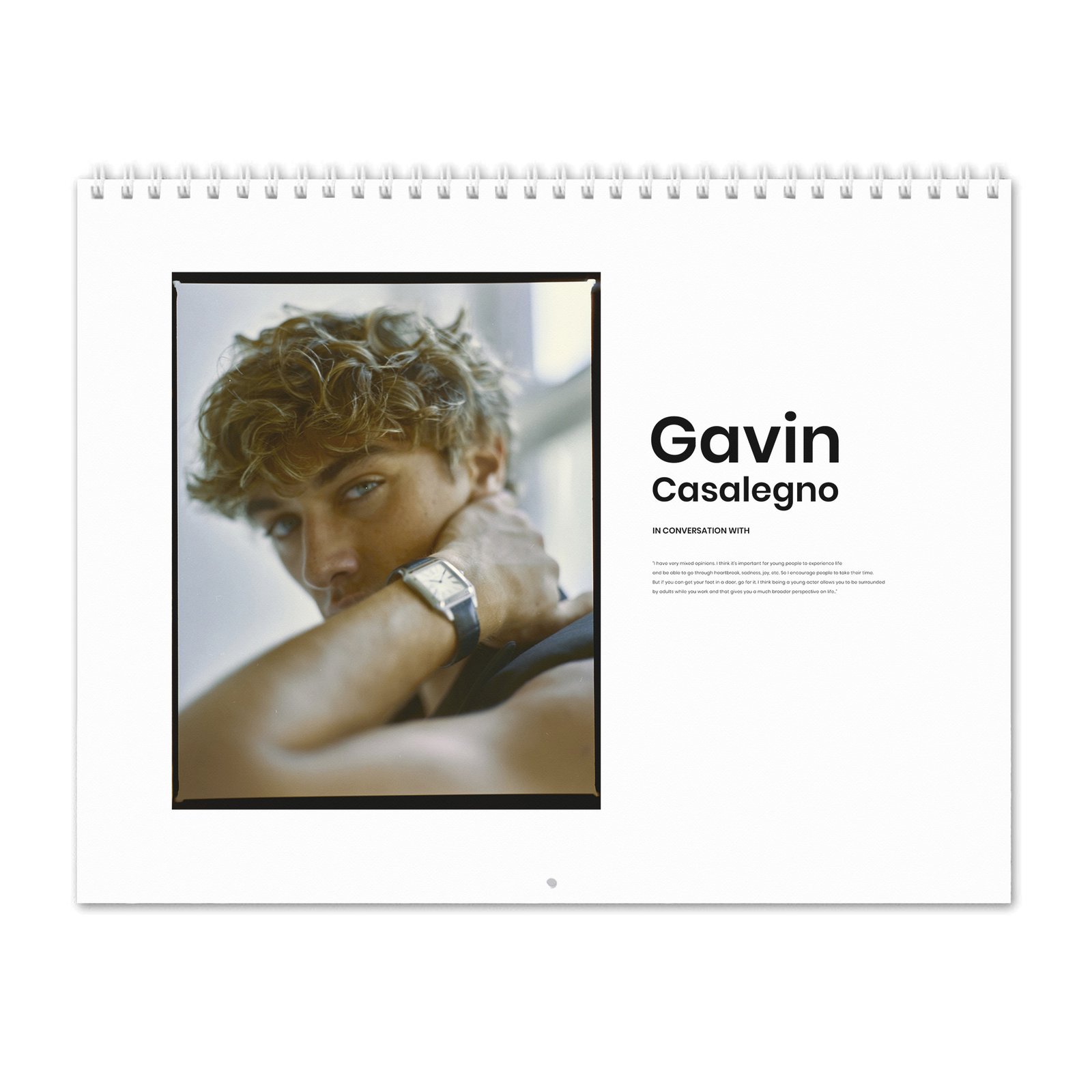 00 Gavin Casalegno - In Conversation 2027 Wall Calendar