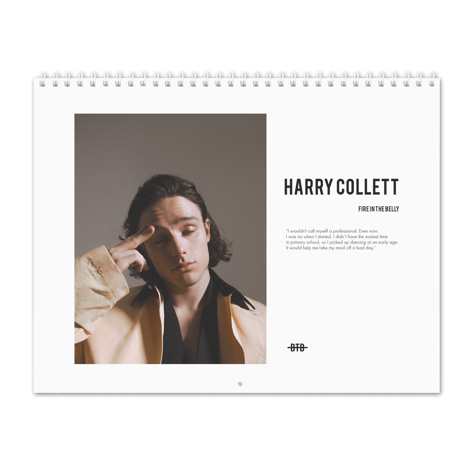 Harry Collett - Fire In The Belly 2027 Wall Calendar