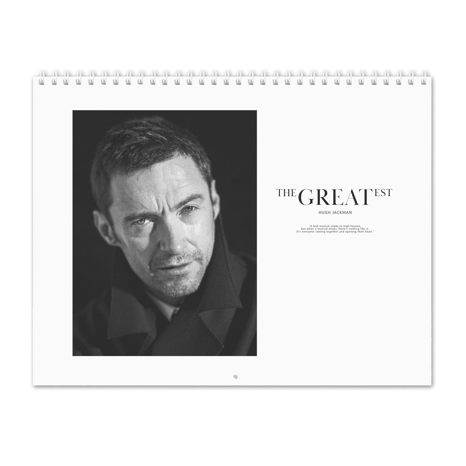 00 Hugh Jackman - The Greatest 2027 Wall Calendar