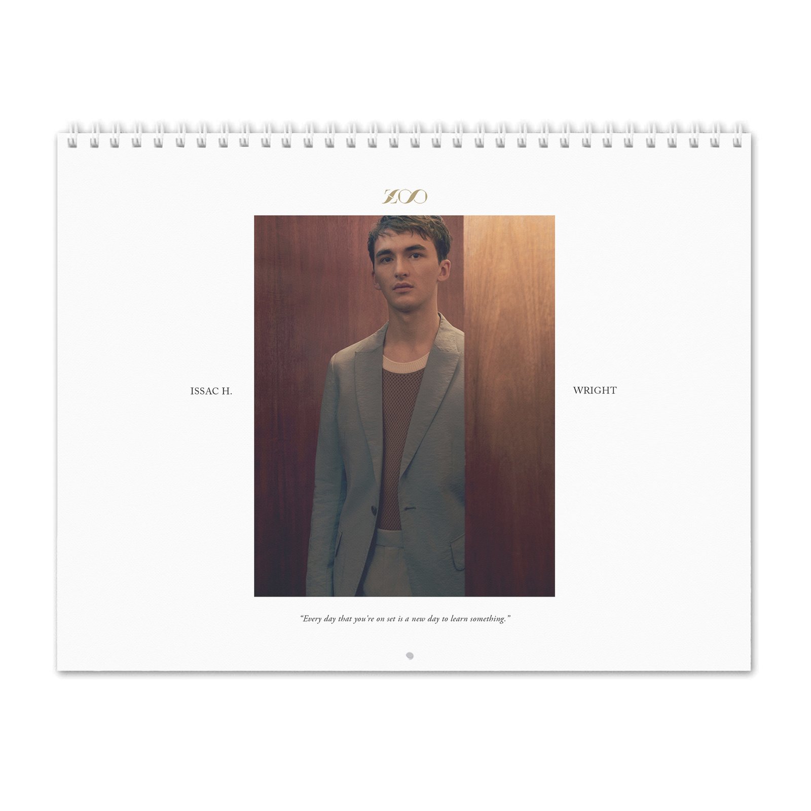 00 Isaac Hempstead Wright - Zoo 2027 Wall Calendar