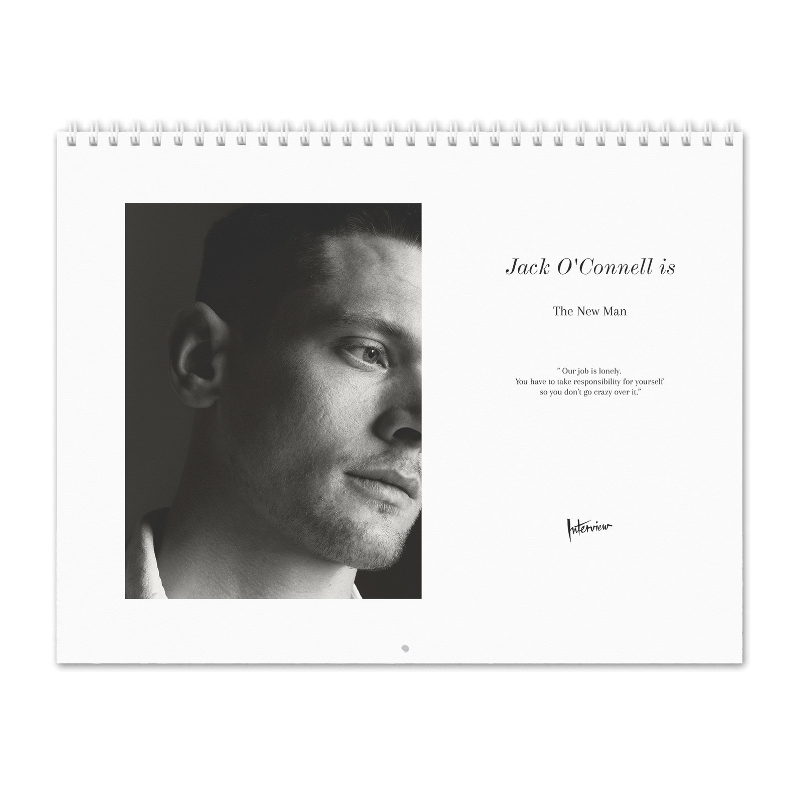 00 Jack O'Connell - Interview 2027 Wall Calendar