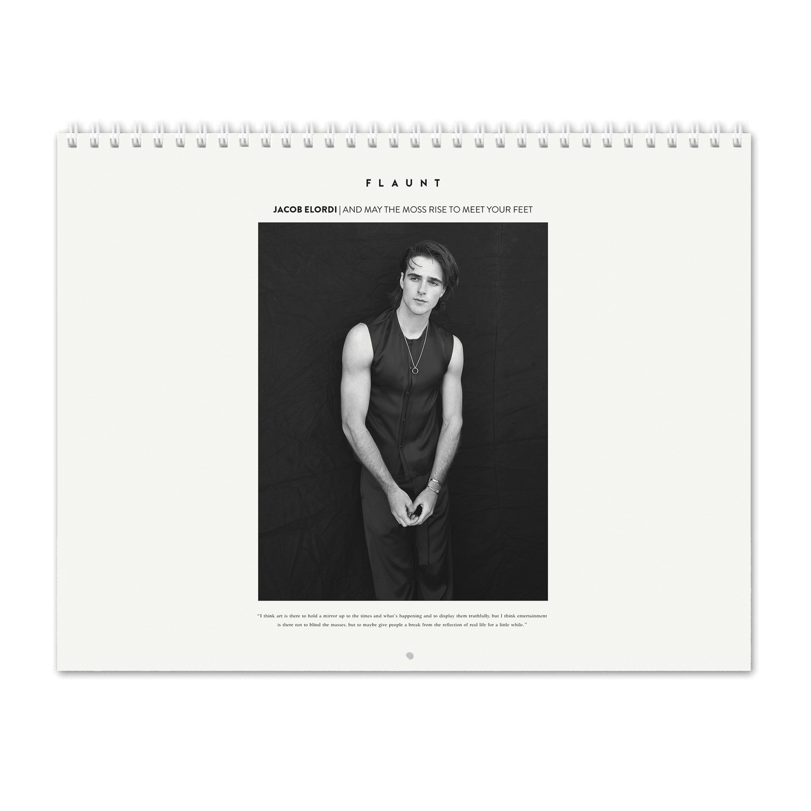 00 Jacob Elordi - Flaunt 2027 Wall Calendar