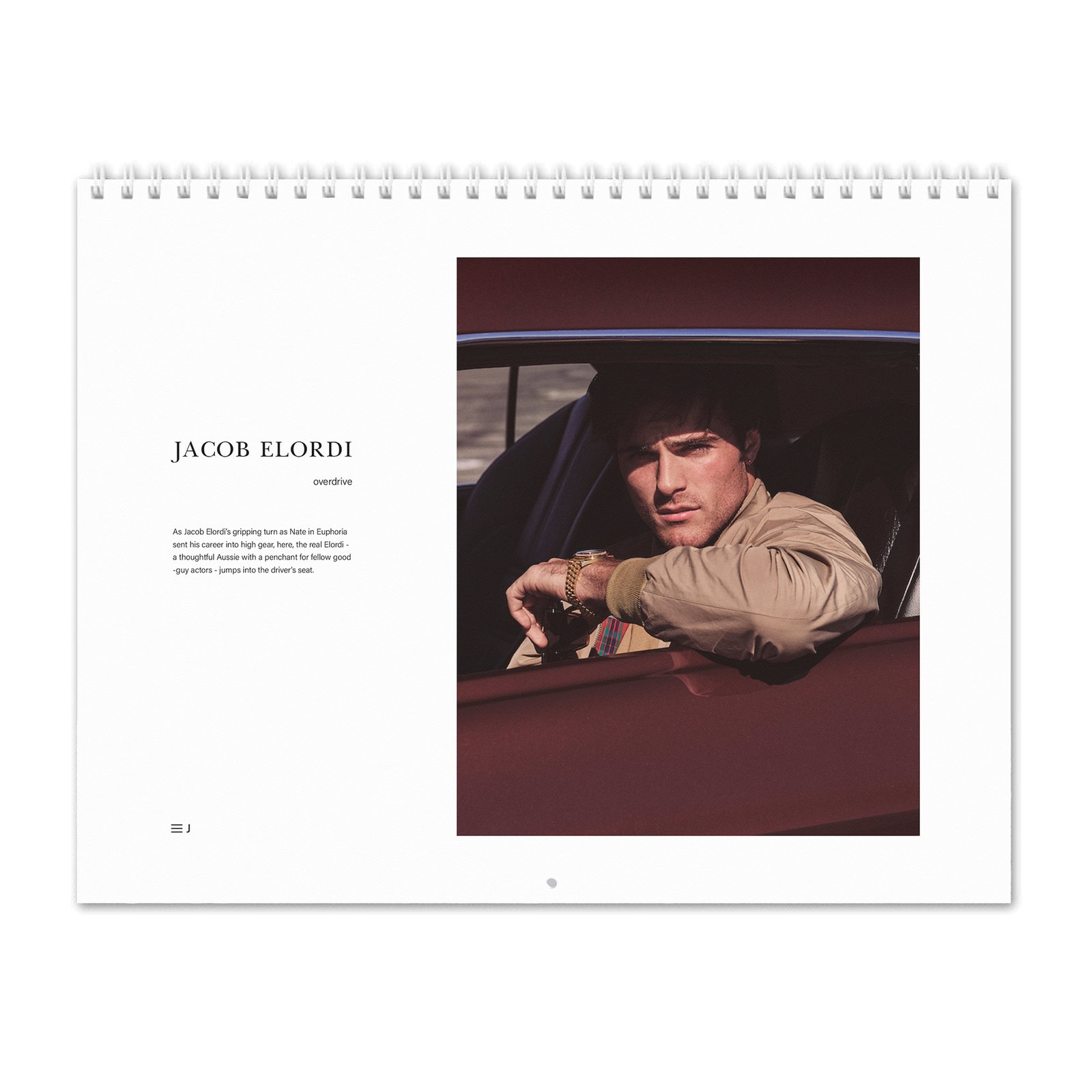 Jacob Elordi - Overdrive 2027 Wall Calendar