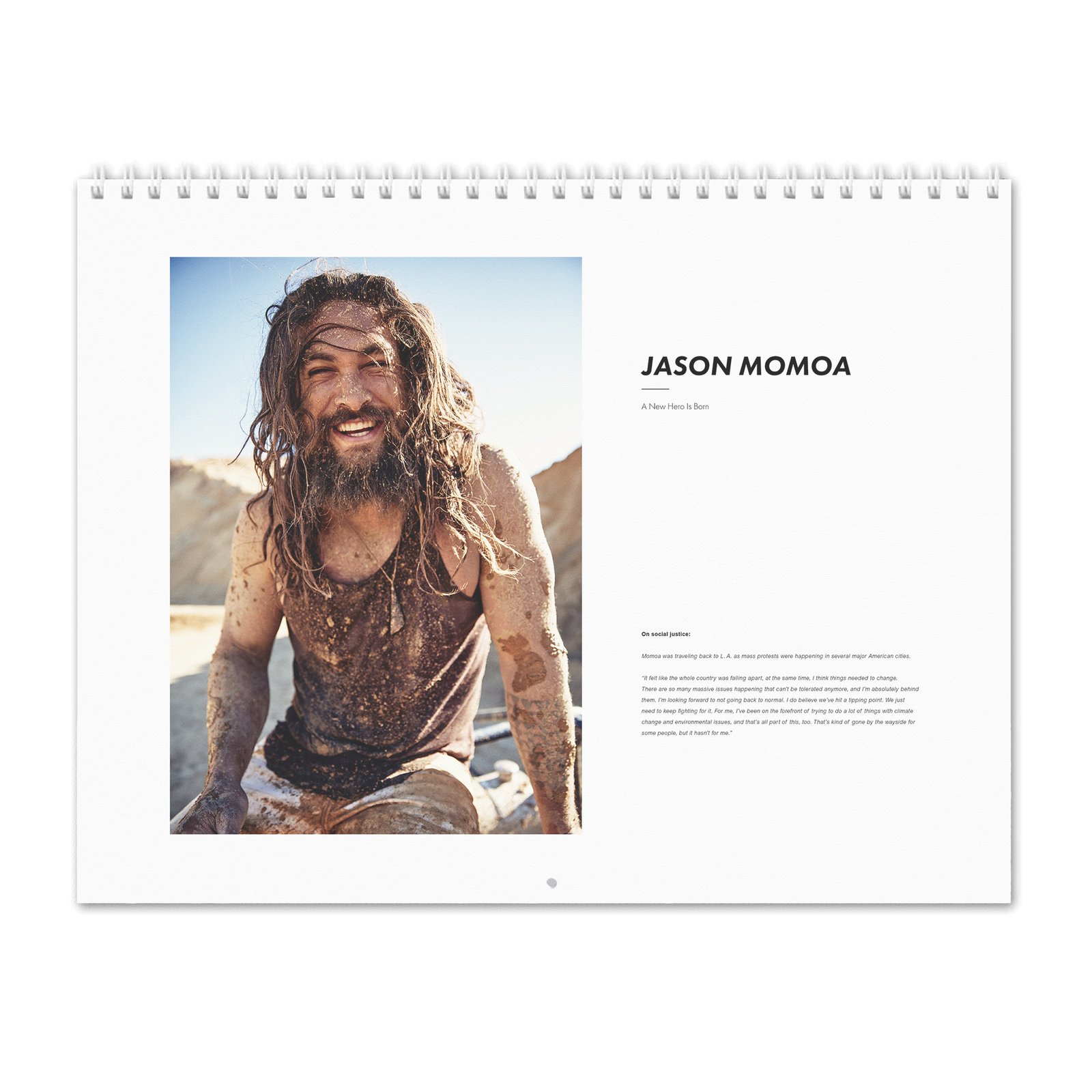 00 Jason Momoa - A New Hero Is Born 2027 Wall Calendar