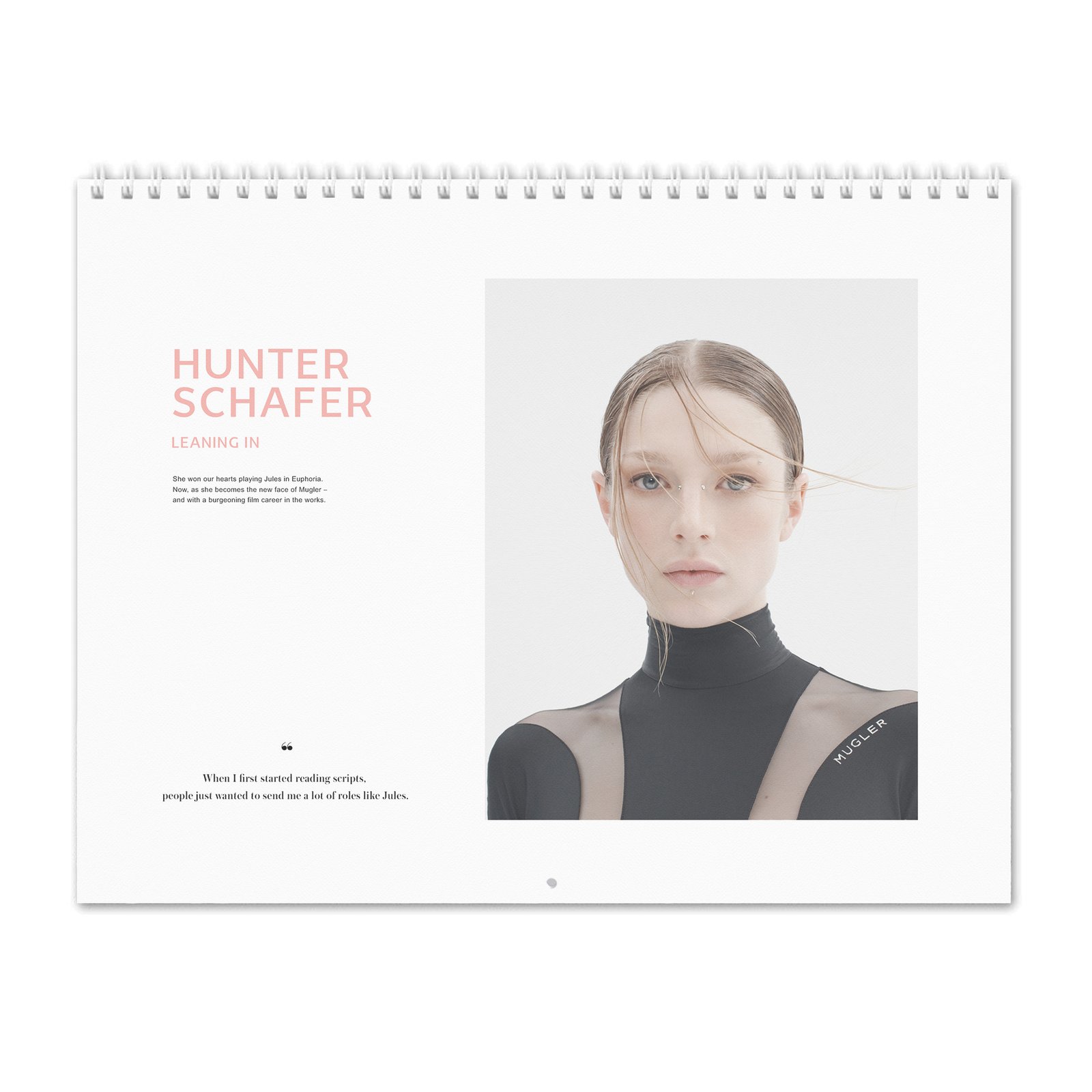 00 (2) Hunter Schafer - Leaning In 2027 Wall Calendar