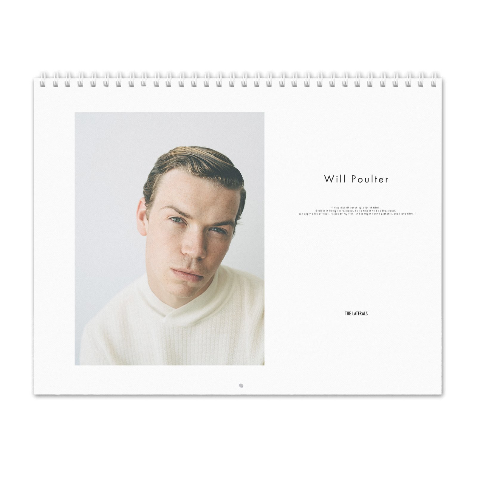 00 Will Poulter - Laterals 2027 Wall Calendar