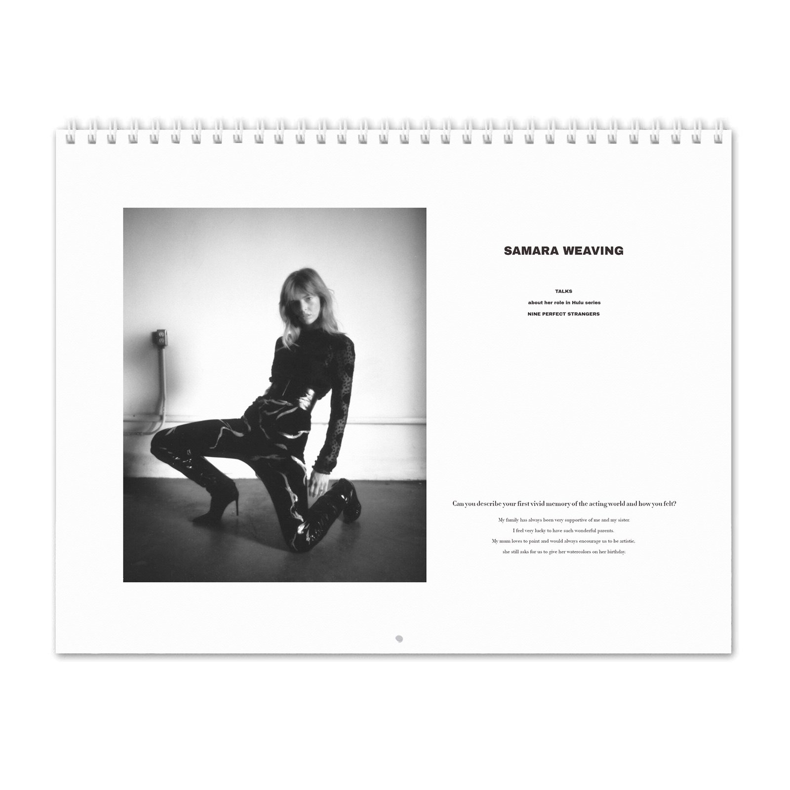Samara Weaving - Content 2027 Wall Calendar