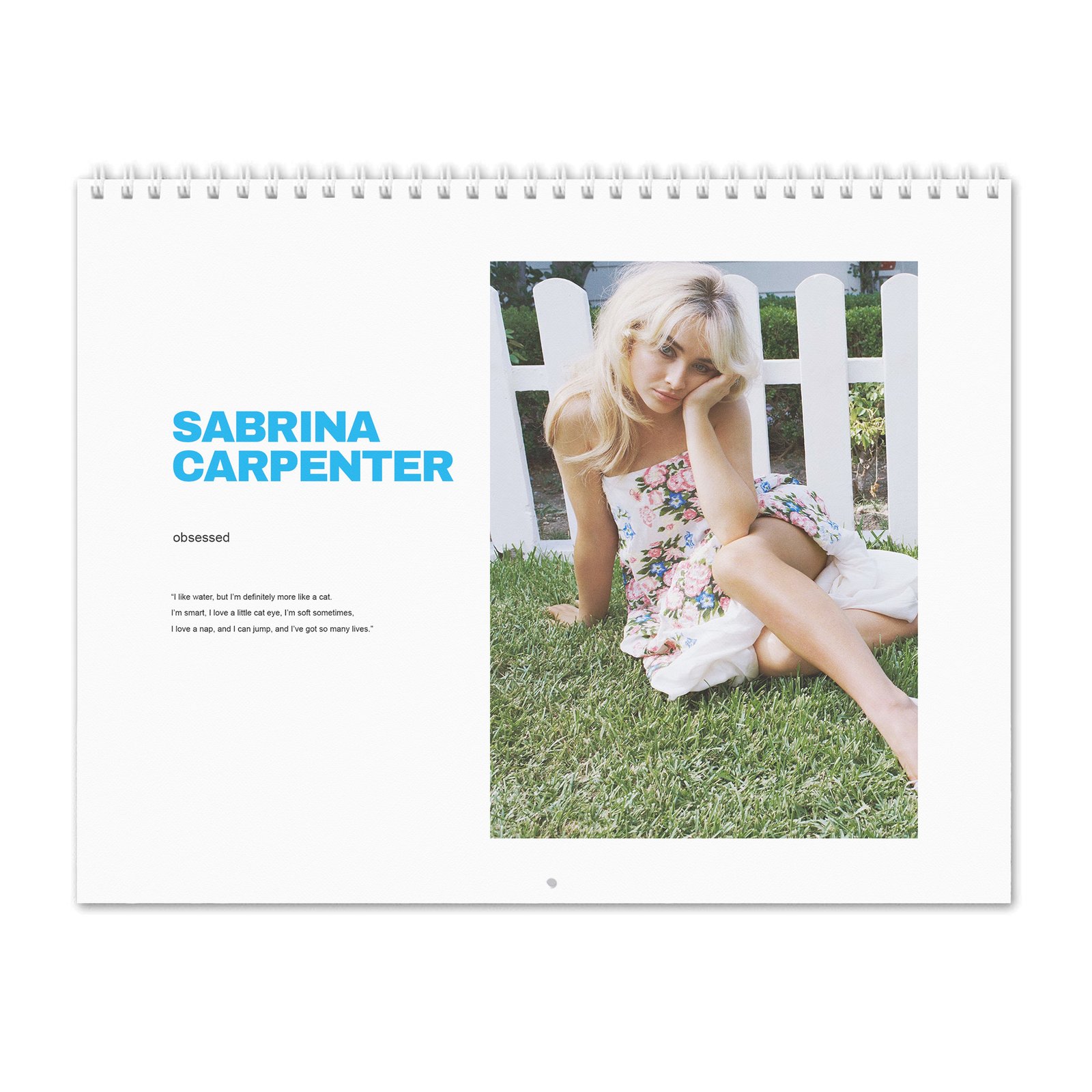 00 Sabrina Carpenter - Obsessed 2027 Wall Calendar