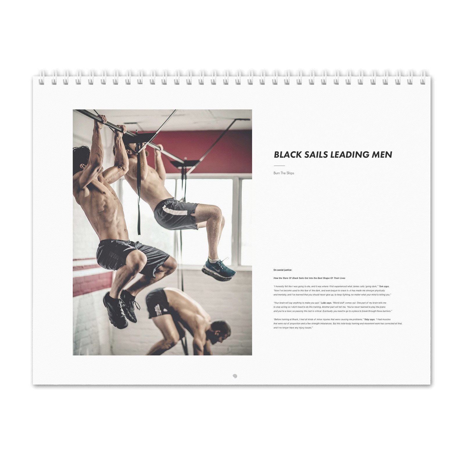 00 Black Sails Leading Men - Burn the Ships 2027 Wall Calendar