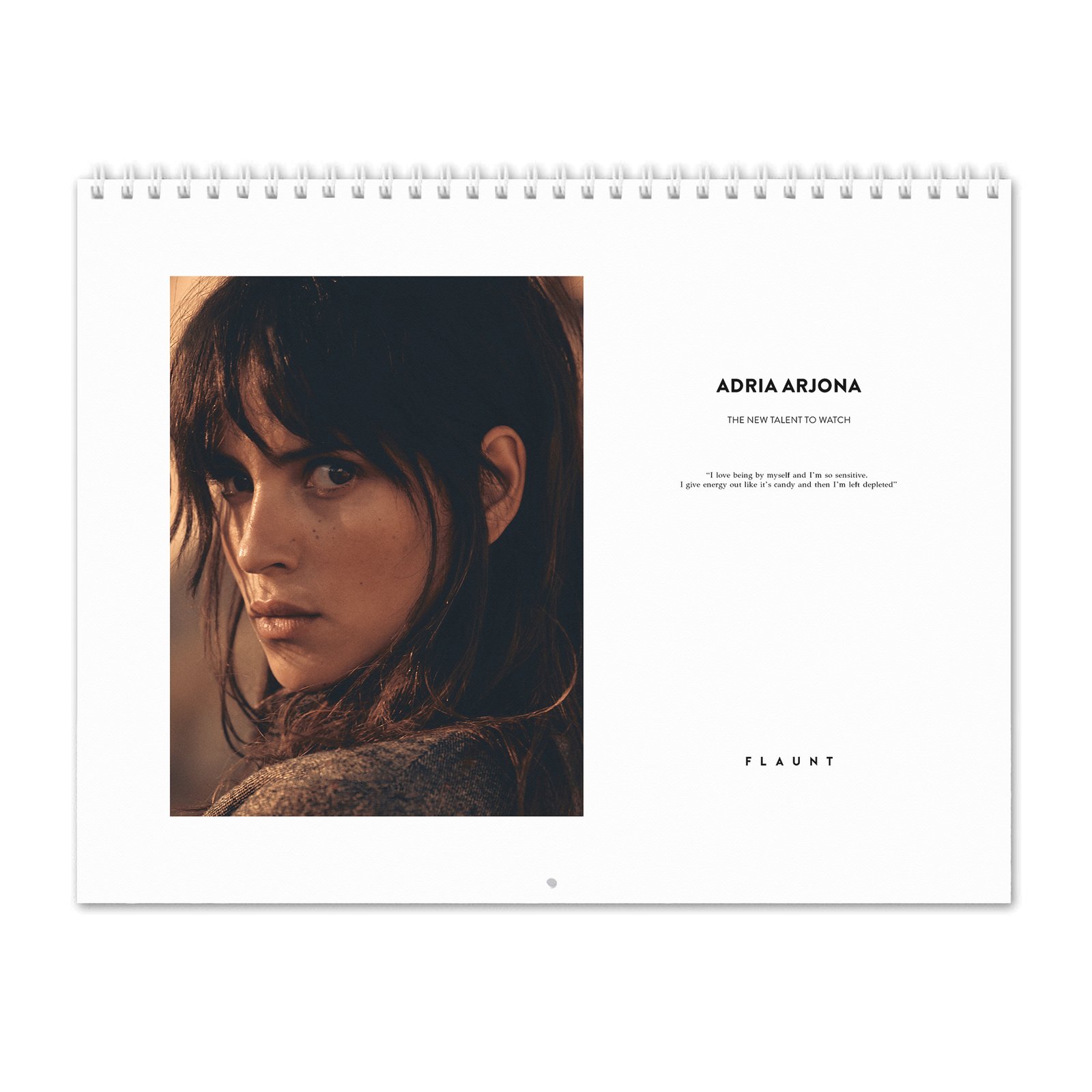 00 Adria Arjona - Flaunt 2027 Wall Calendar