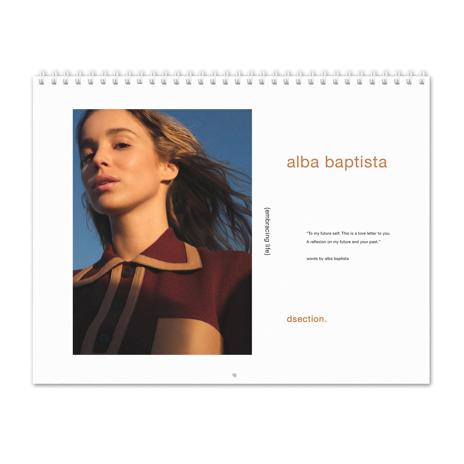 00 Alba Babtista - Embrancing Life 2027 Wall Calendar