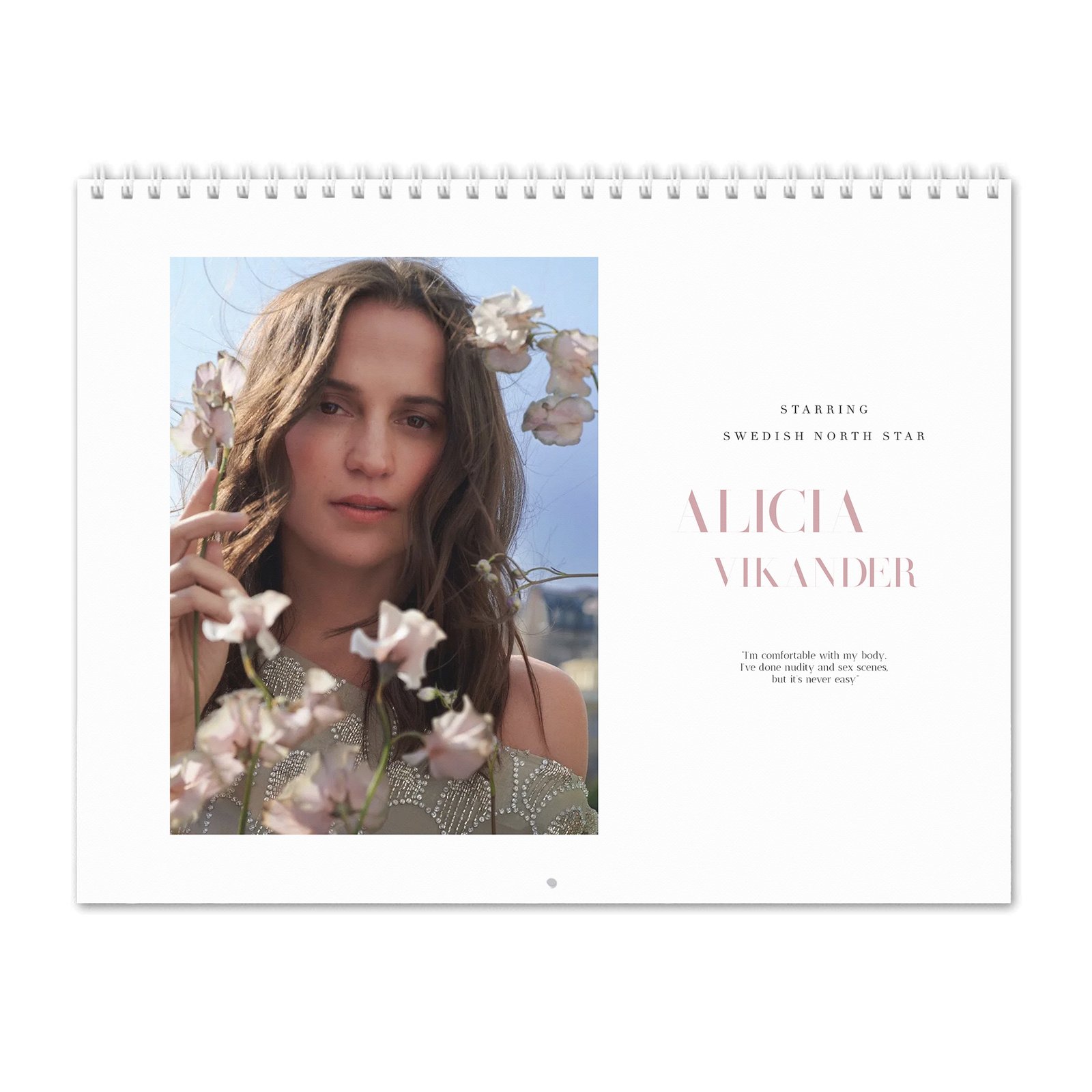 00 Alicia Vikander - Swedish North Star 2027 Wall Calendar