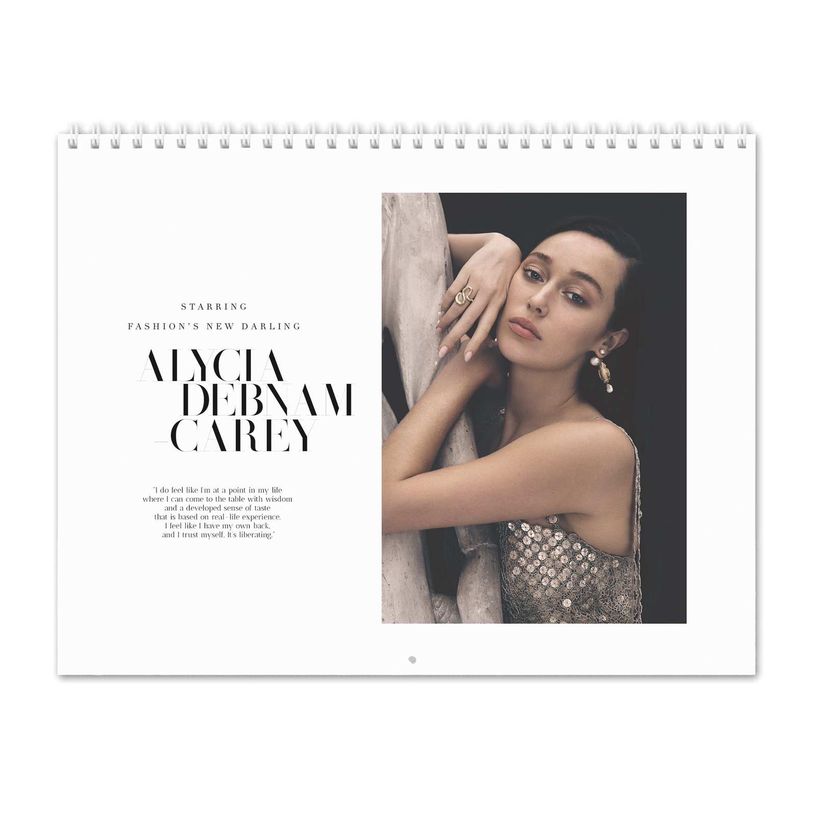 00 Alycia Debnam-Carey - Fashion's New Darling 2027 Wall Calendar