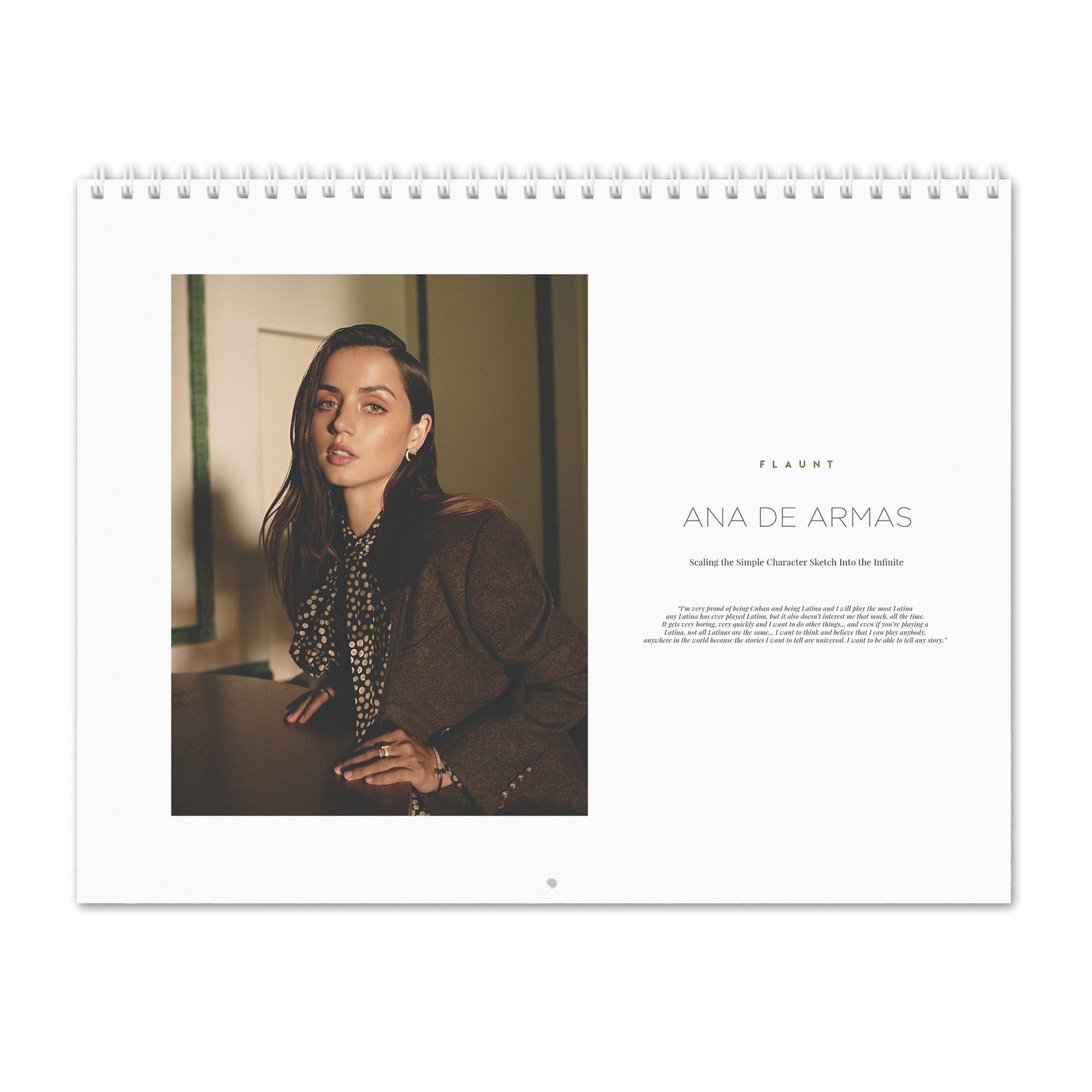 00 Ana De Armas - Flaunt 2027 Wall Calendar