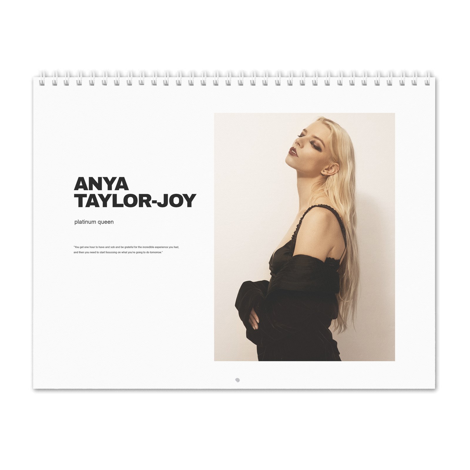 00 Anya Taylor-Joy - Platinum Queen 2027 Wall Calendar