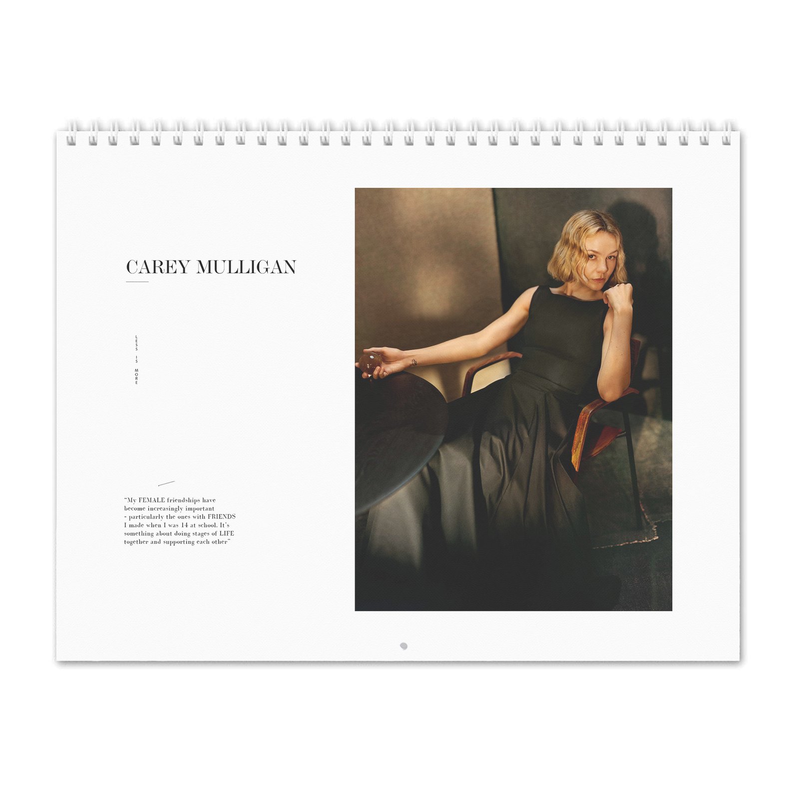 Carey Mulligan - Less Is More 2027 Wall Calendar