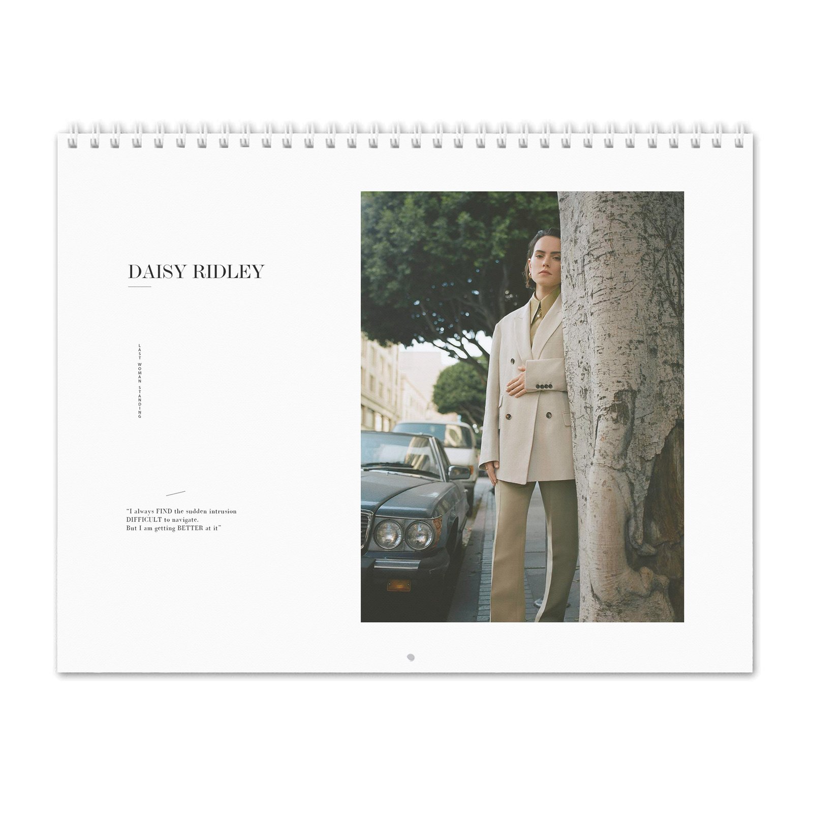 00 Daisy Ridley - Last Woman Standing 2027 Wall Calendar