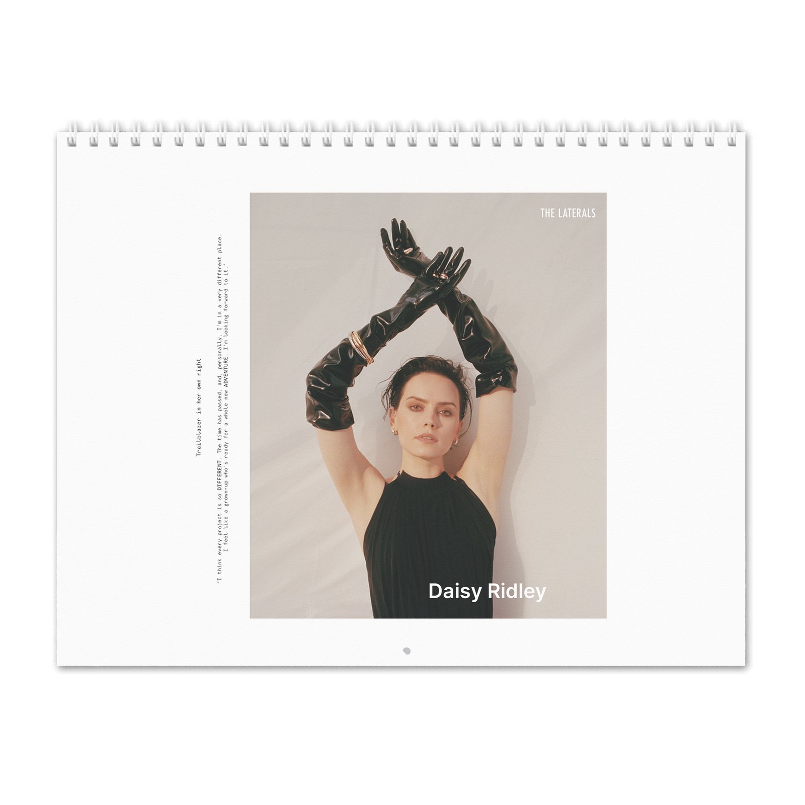 00 Daisy Ridley - Trailblazer In Her Own Right 2027 Wall Calendar