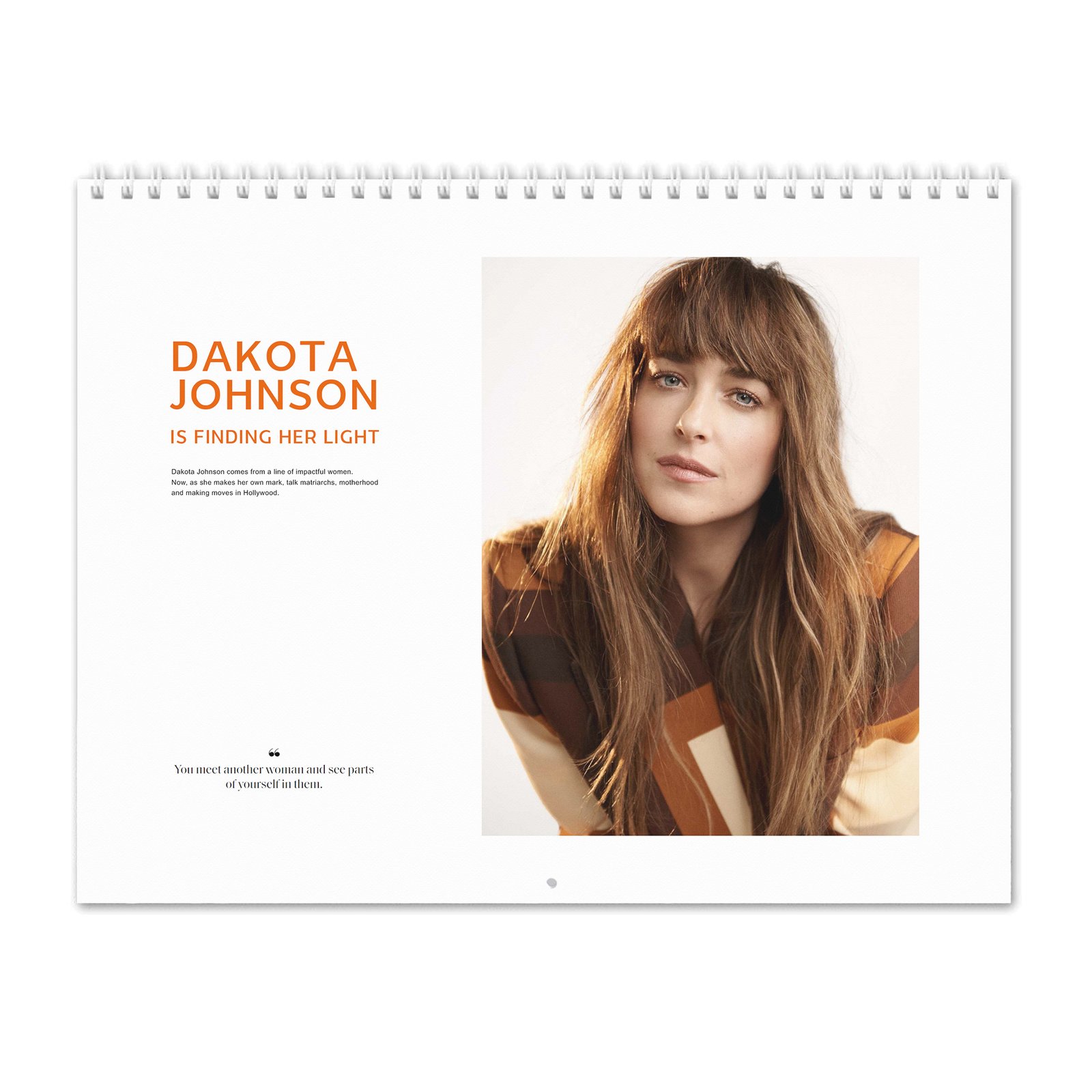 Dakota Johnson - Finding Her Light 2027 Wall Calendar