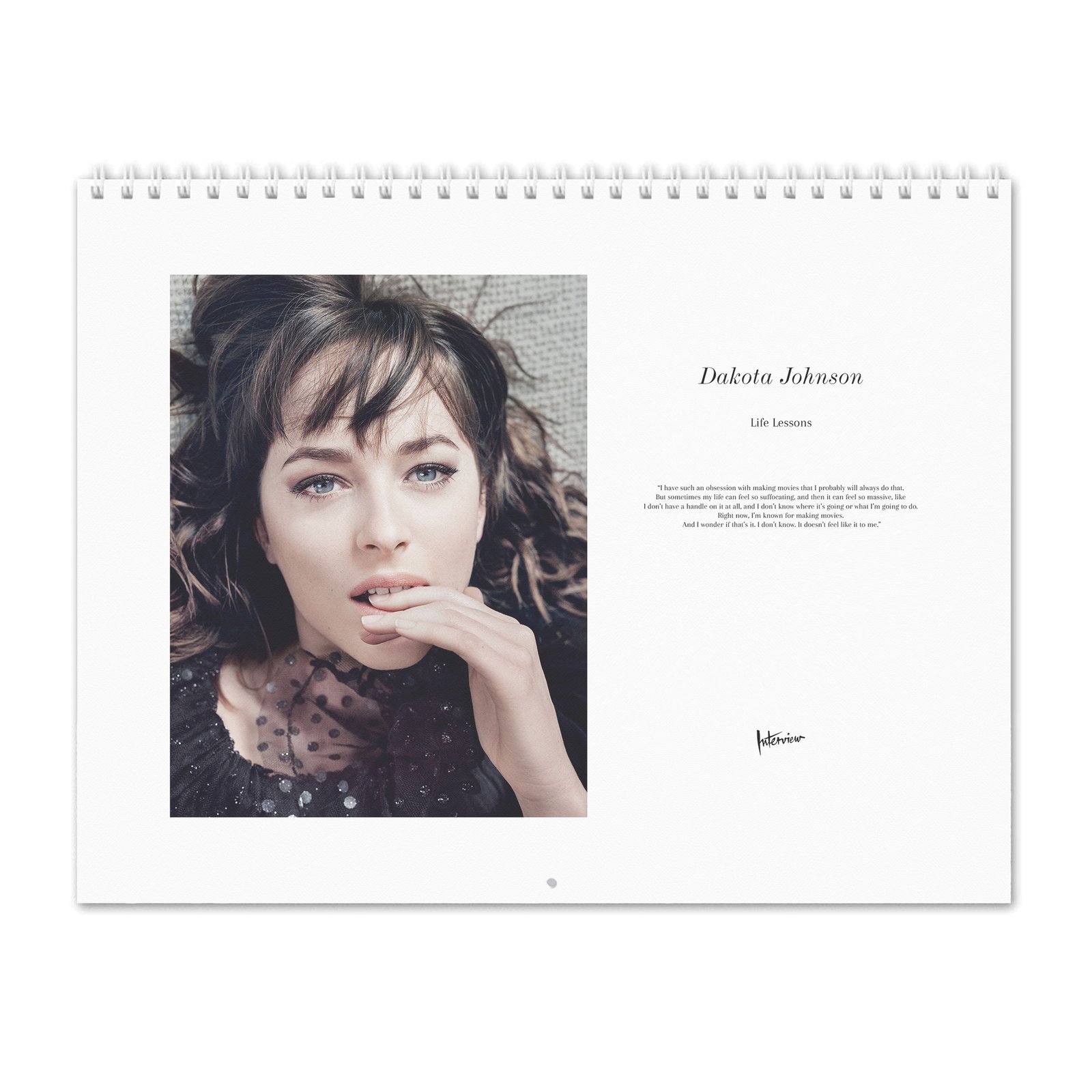 00 Dakota Johnson - Interview 2027 Wall Calendar