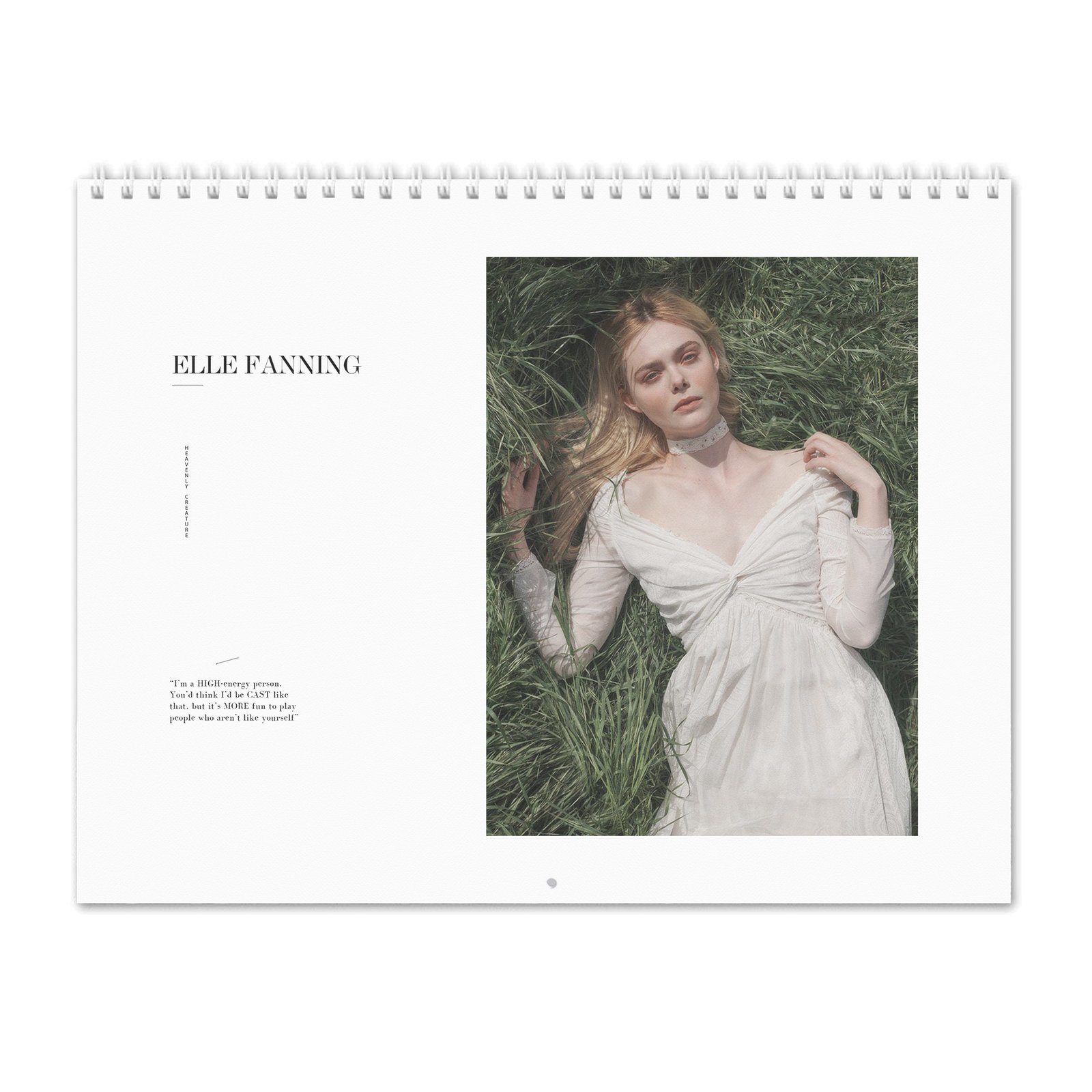 Elle Fanning - Heavenly Creature 2027 Wall Calendar