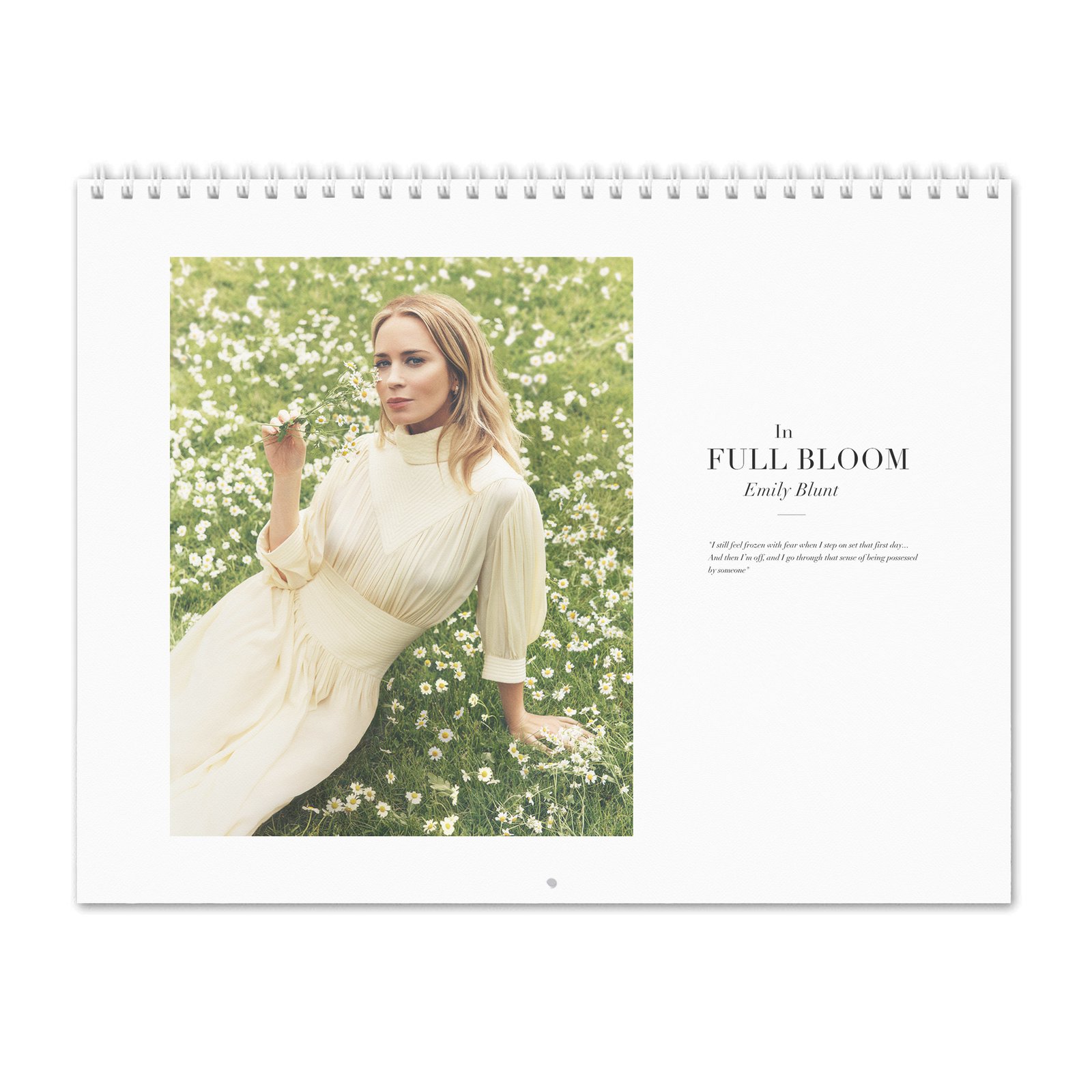 00 Emily Blunt - In Full Bloom 2027 Wall Calendar