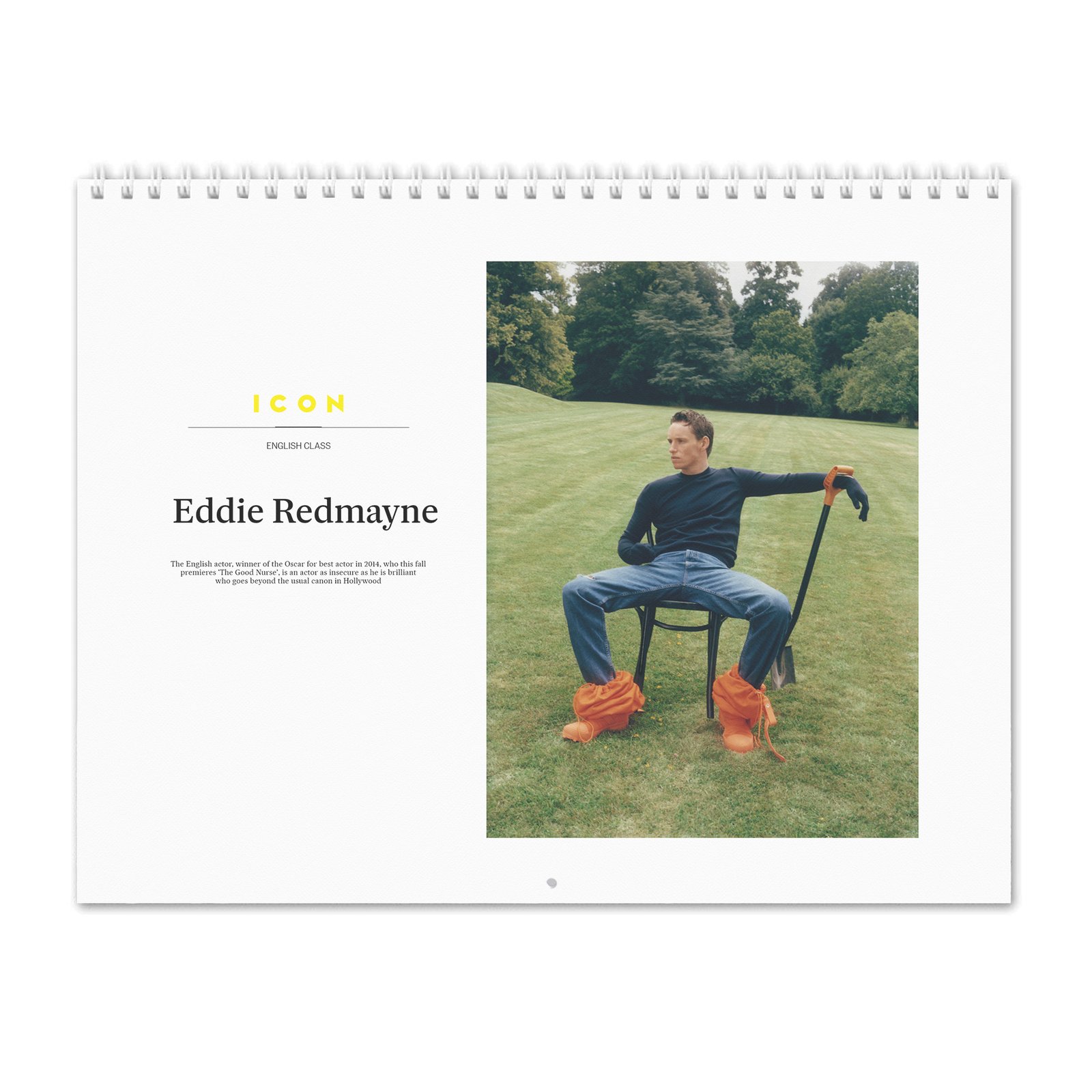 00 Eddie Redmayne - English Class 2027 Wall Calendar