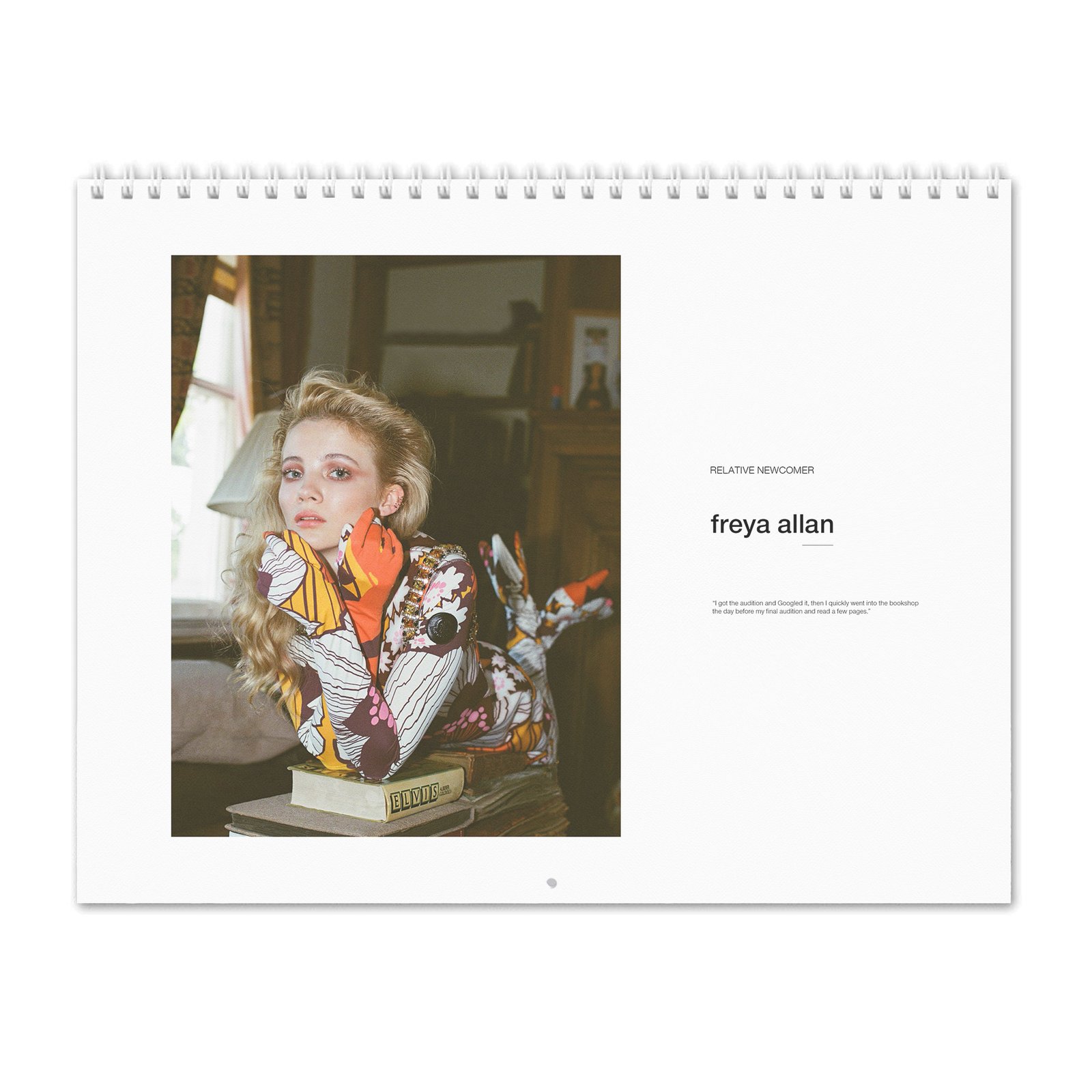 00 Freya Allan - Relative Newcomer 2027 Wall Calendar