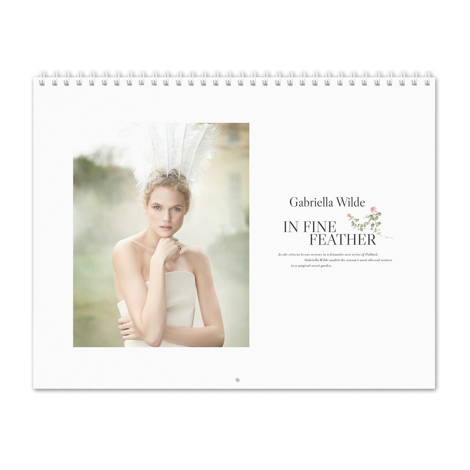 Gabriella Wilde - In Fine Feather 2027 Wall Calendar
