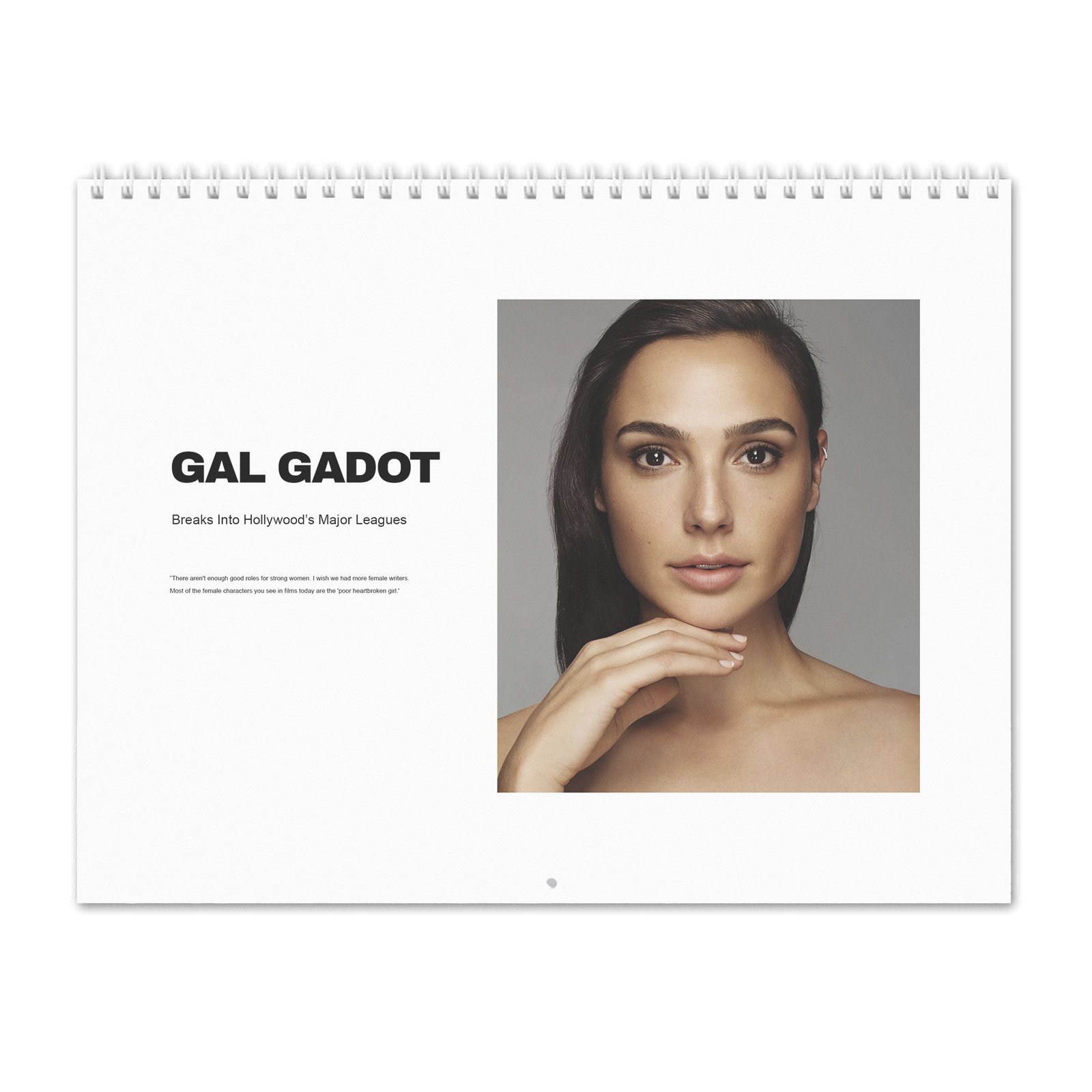 00 Gal Gadot - Real-Life Heroine 2027 Wall Calendar