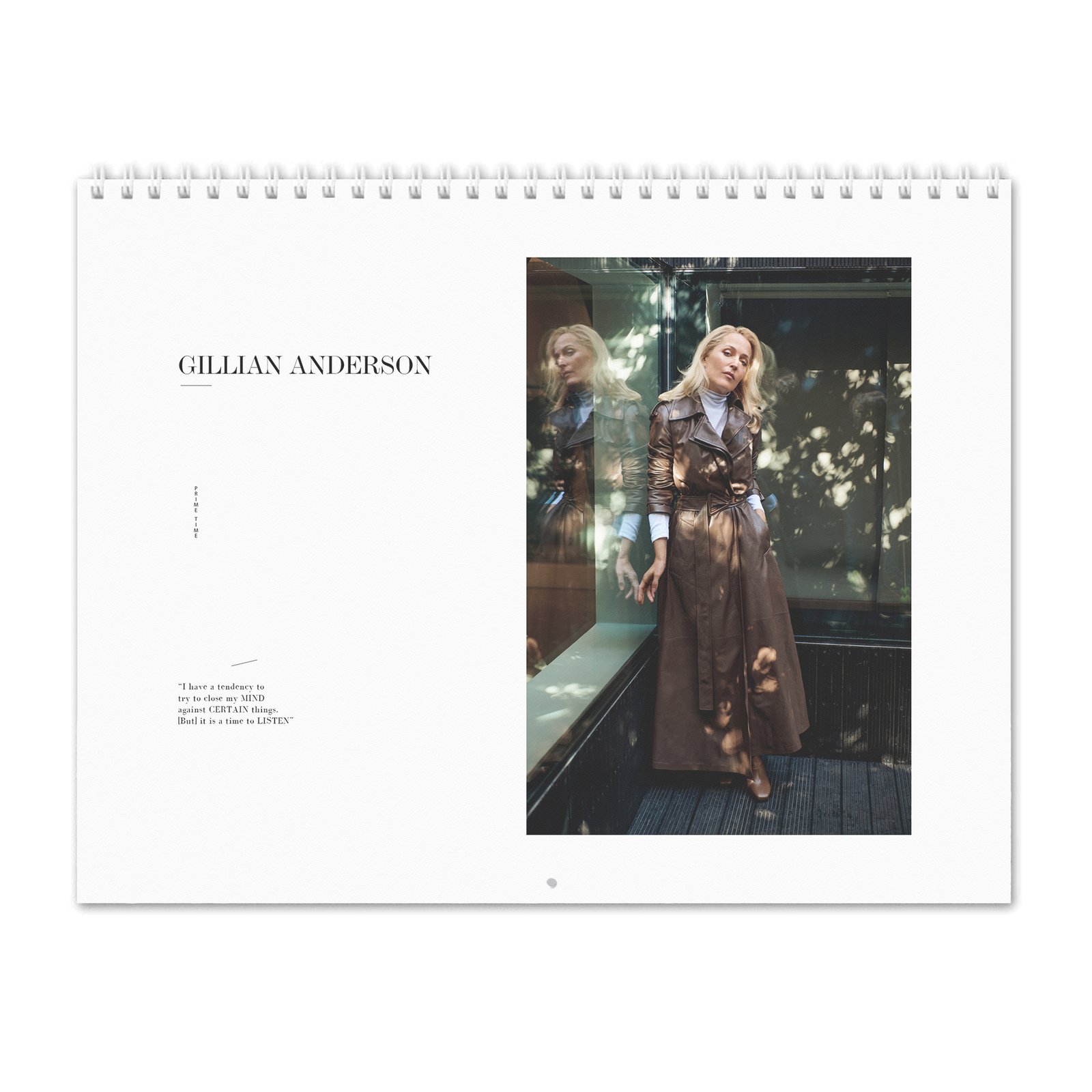 00 Gillian Anderson - Prime Time 2027 Wall Calendar