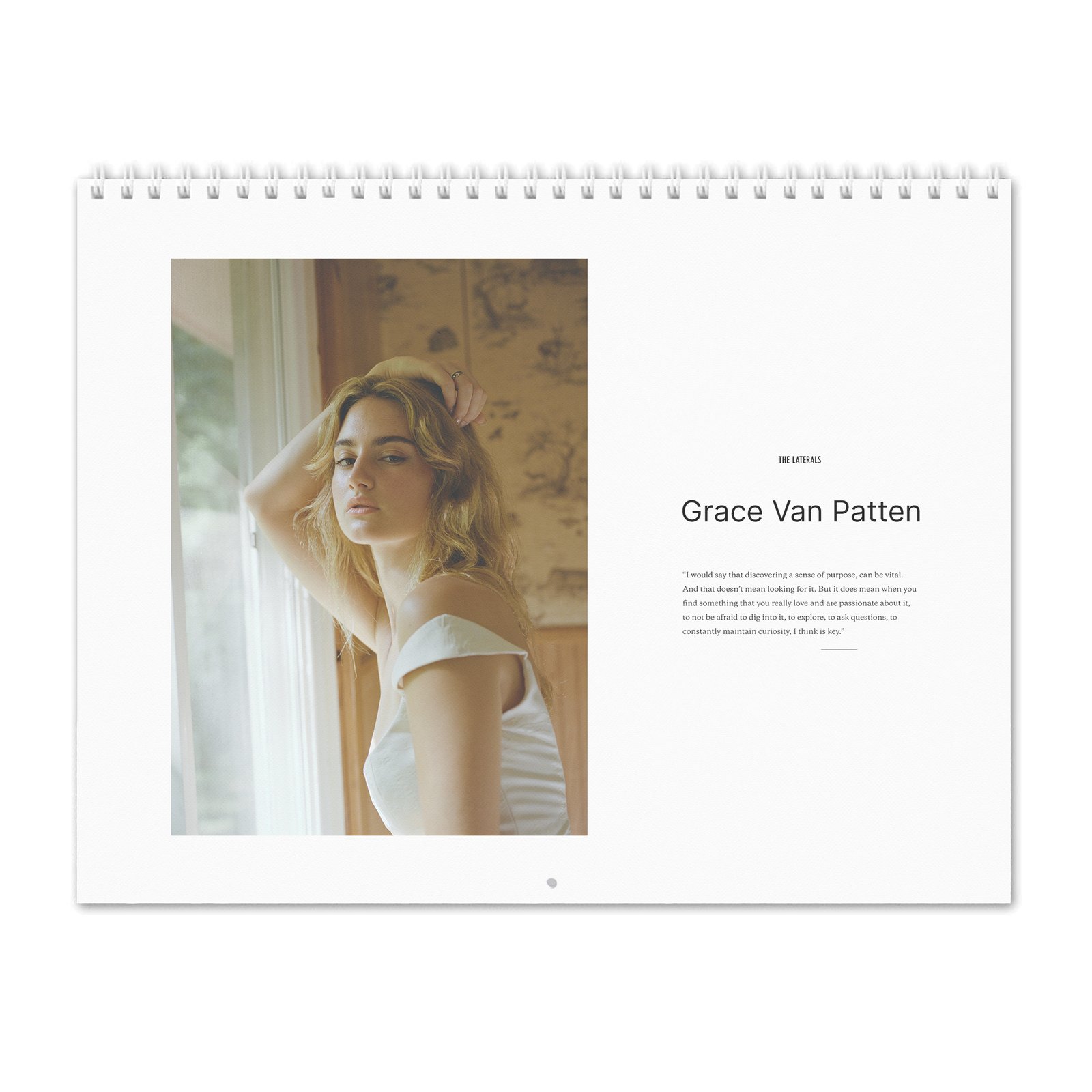 00 Grace Van Patten - Laterals 2027 Wall Calendar