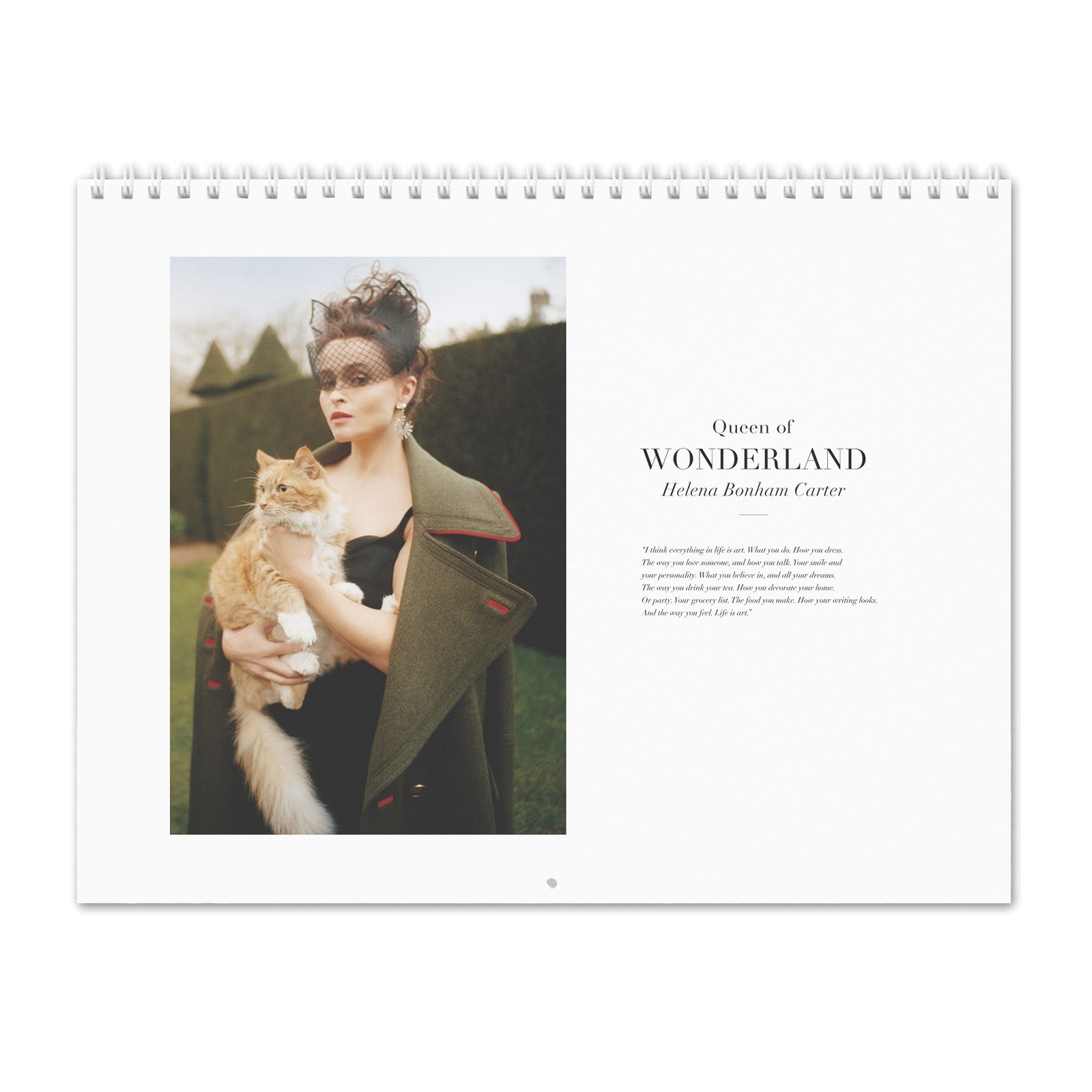 00 Helena Bonham Carter - Queen Of Wonderland 2027 Wall Calendar