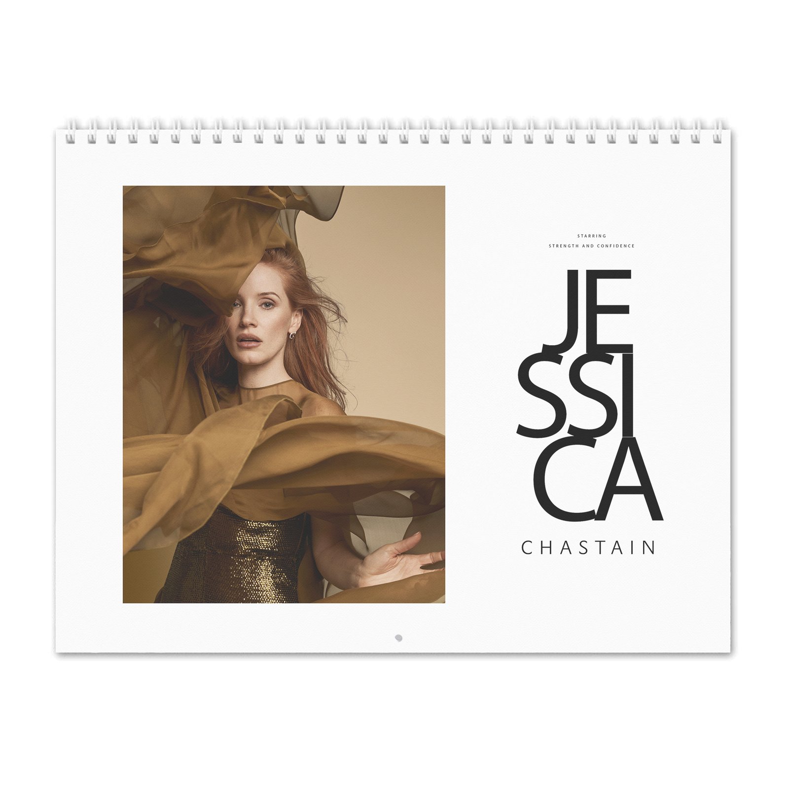 00 Jessica Chastain - Strength And Confidence 2027 Wall Calendar